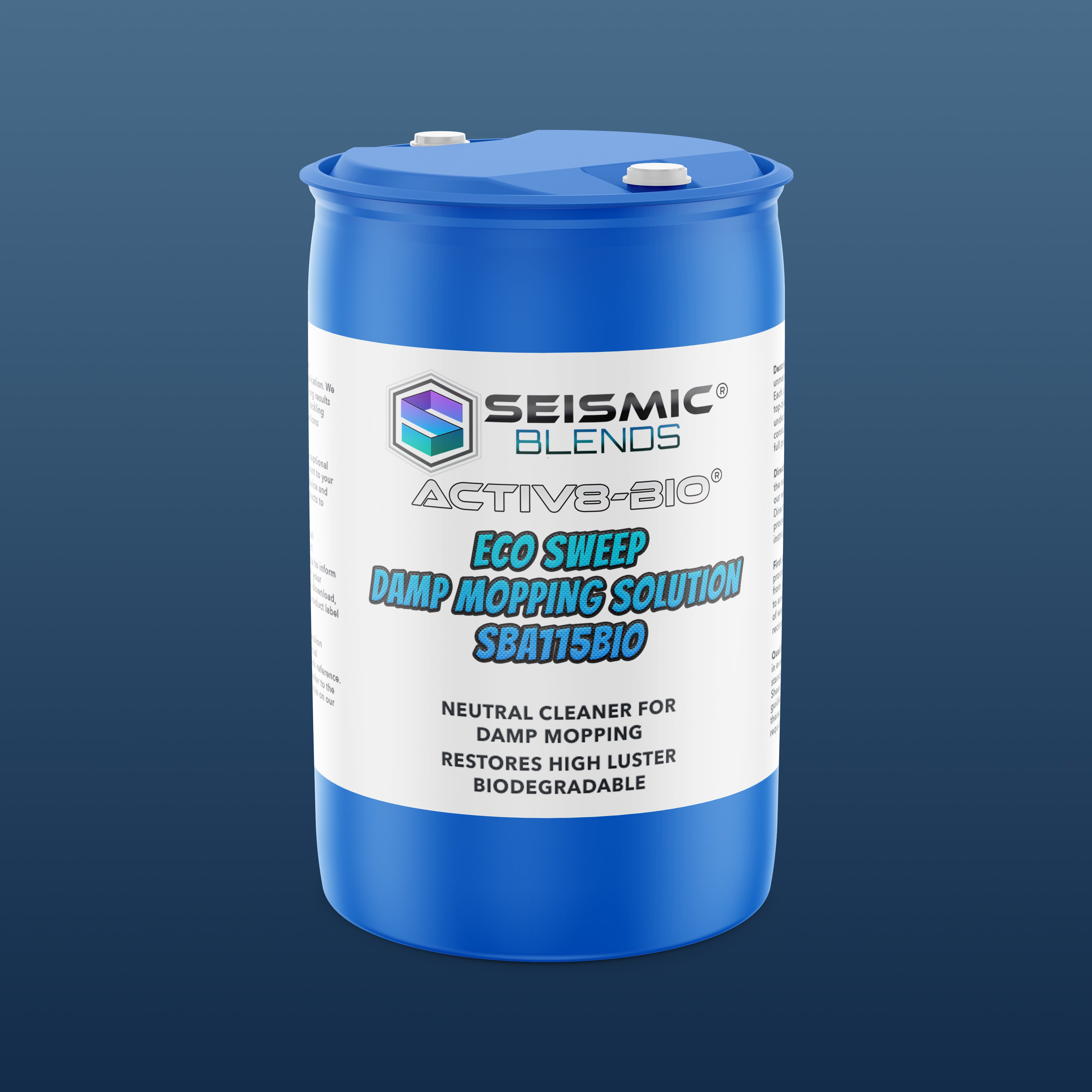 Activ8 Bio Eco Sweep Damp Mopping Solution (SBA115BIO) - Eco-Friendly Floor Mopping Solution with Enzyme Power