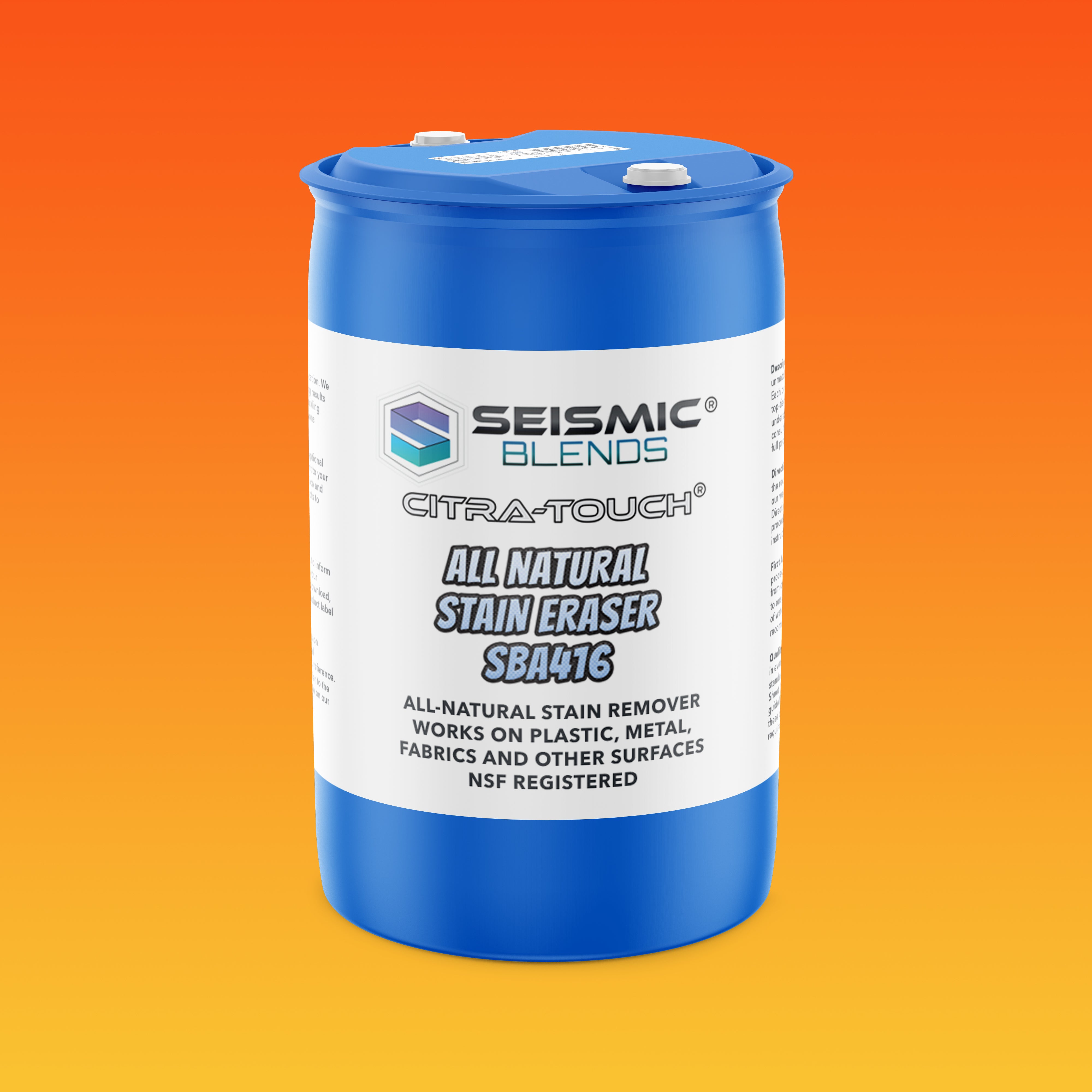 Citra Touch All Natural Stain Eraser (SBA416) - Eco-Safe Citrus Stain Remover for Fabric and Surfaces