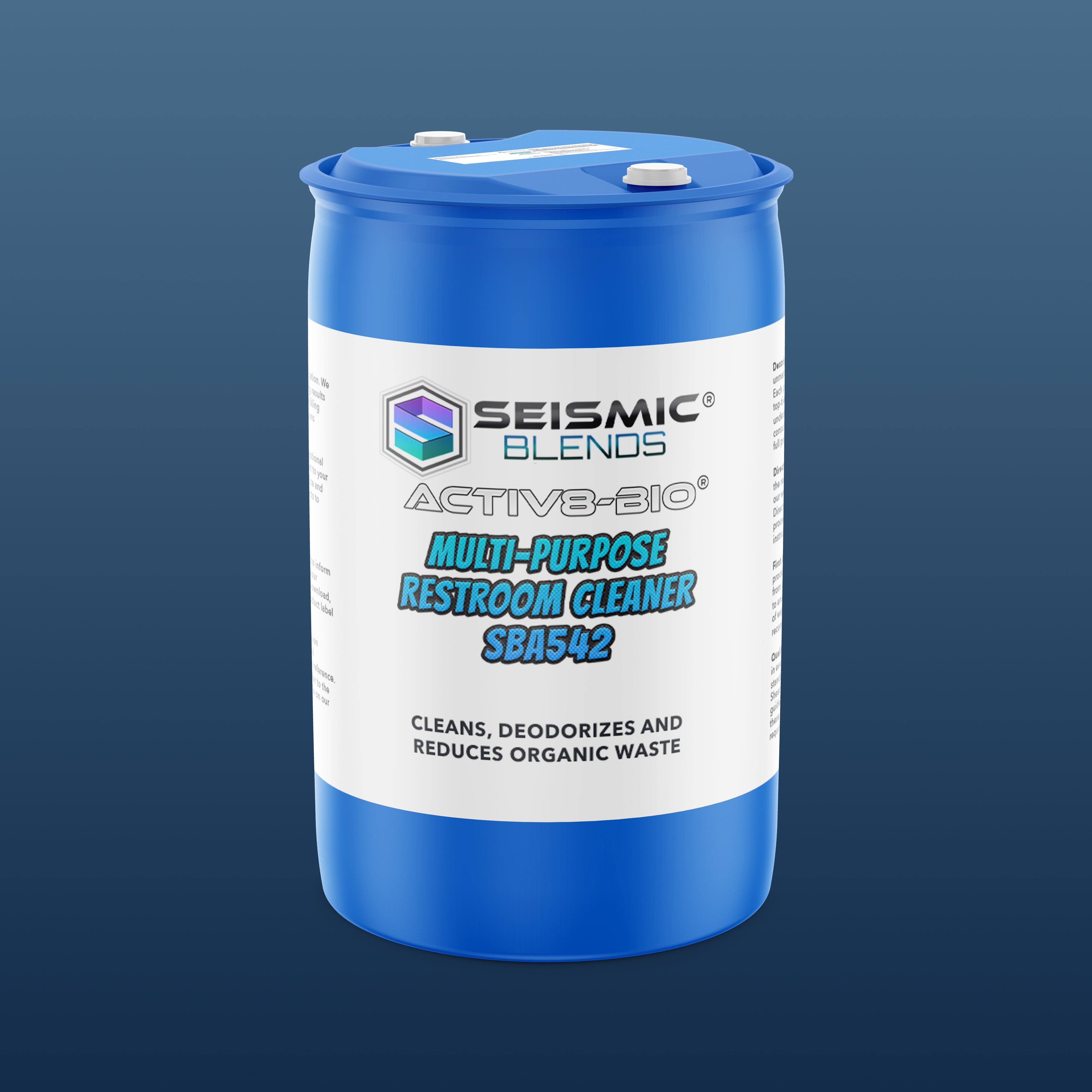 Activ8-Bio Multi-Purpose Restroom Cleaner (SBA542) - Versatile Enzyme Restroom Cleaner for Stains & Odors