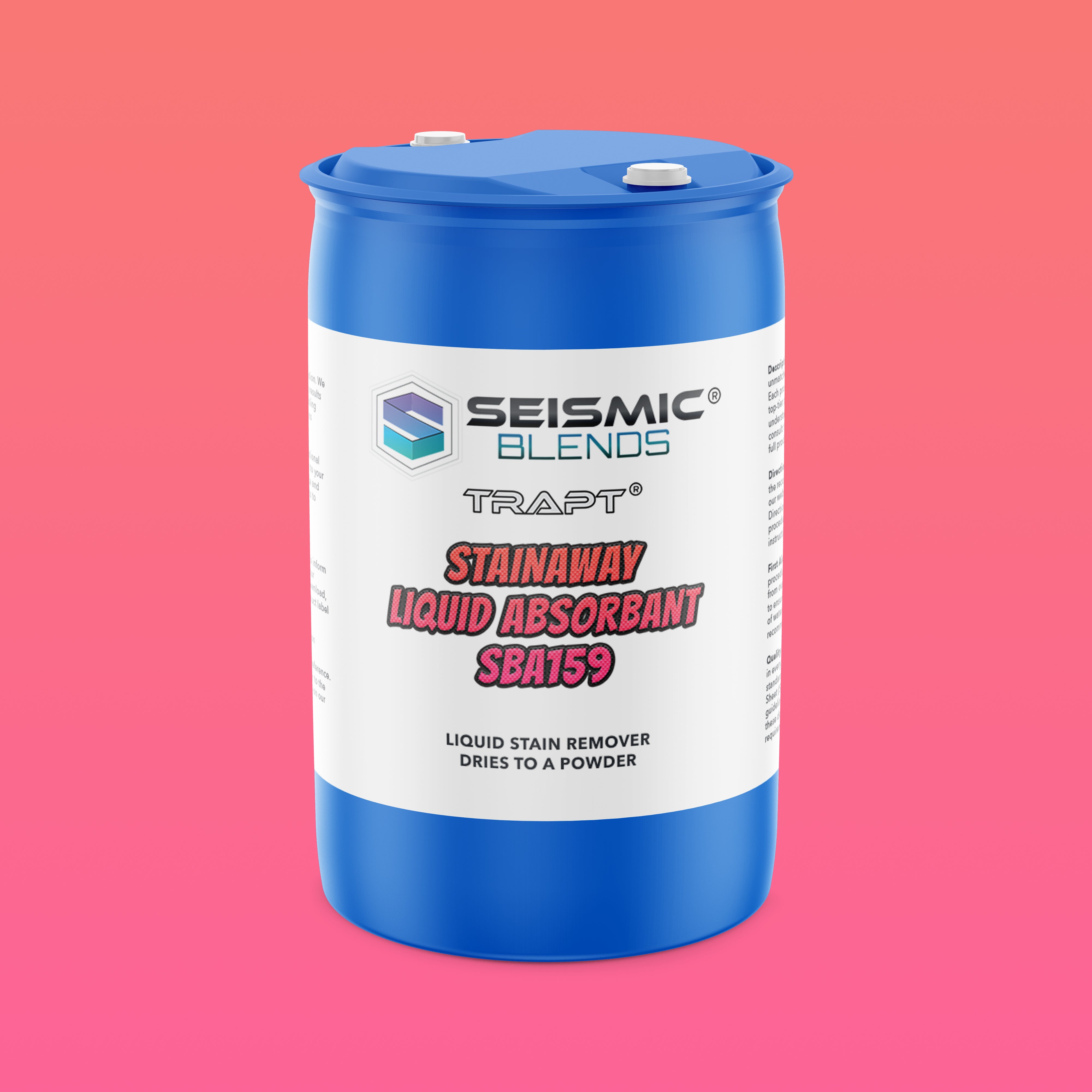 Trapt StainAway Liquid Absorbent (SBA159) - Liquid Absorbent That Removes Stains While Containing Messes
