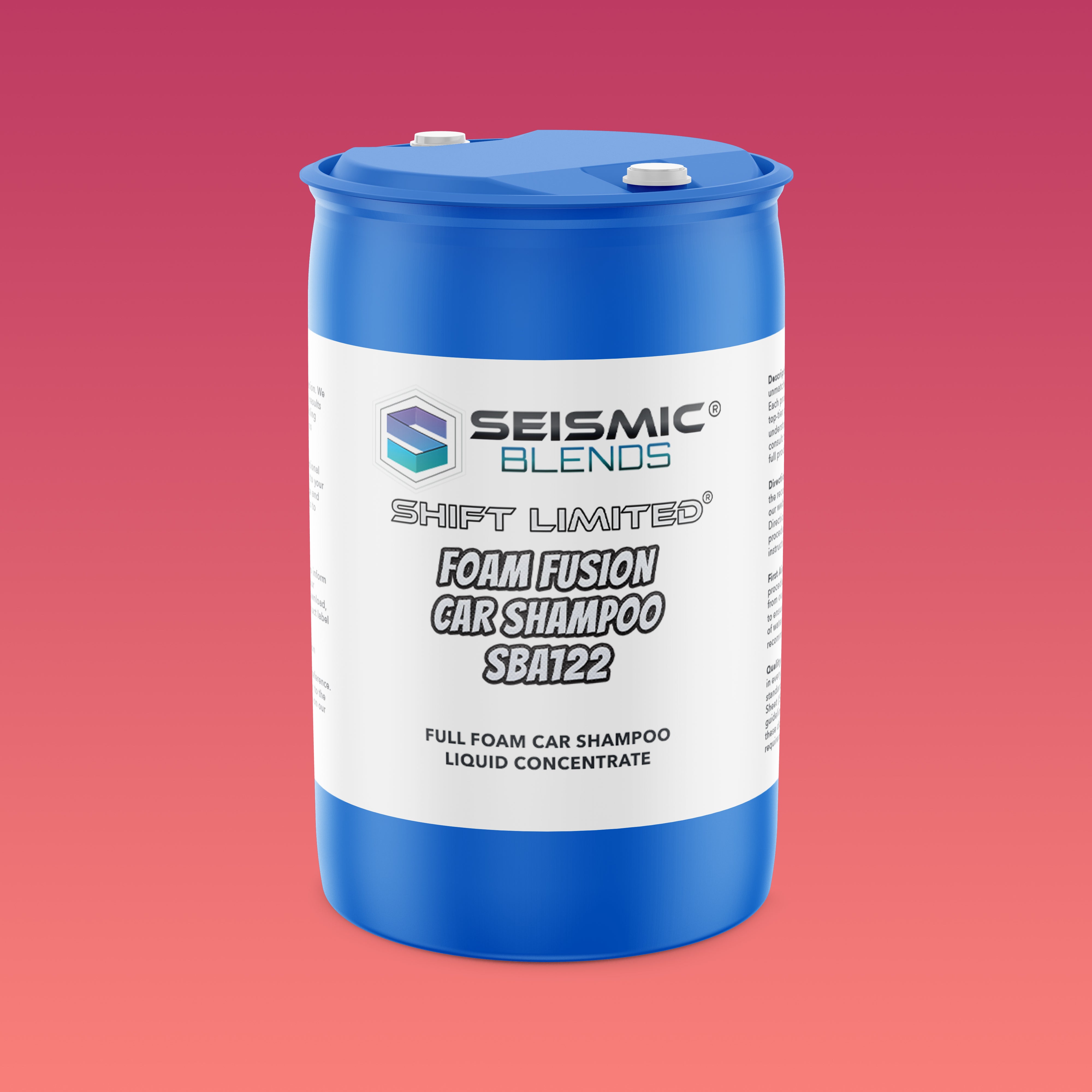 Shift Limited Foam Fusion Car Shampoo (SBA122) - Foamy Shampoo Formula For Sparkling Car Exteriors