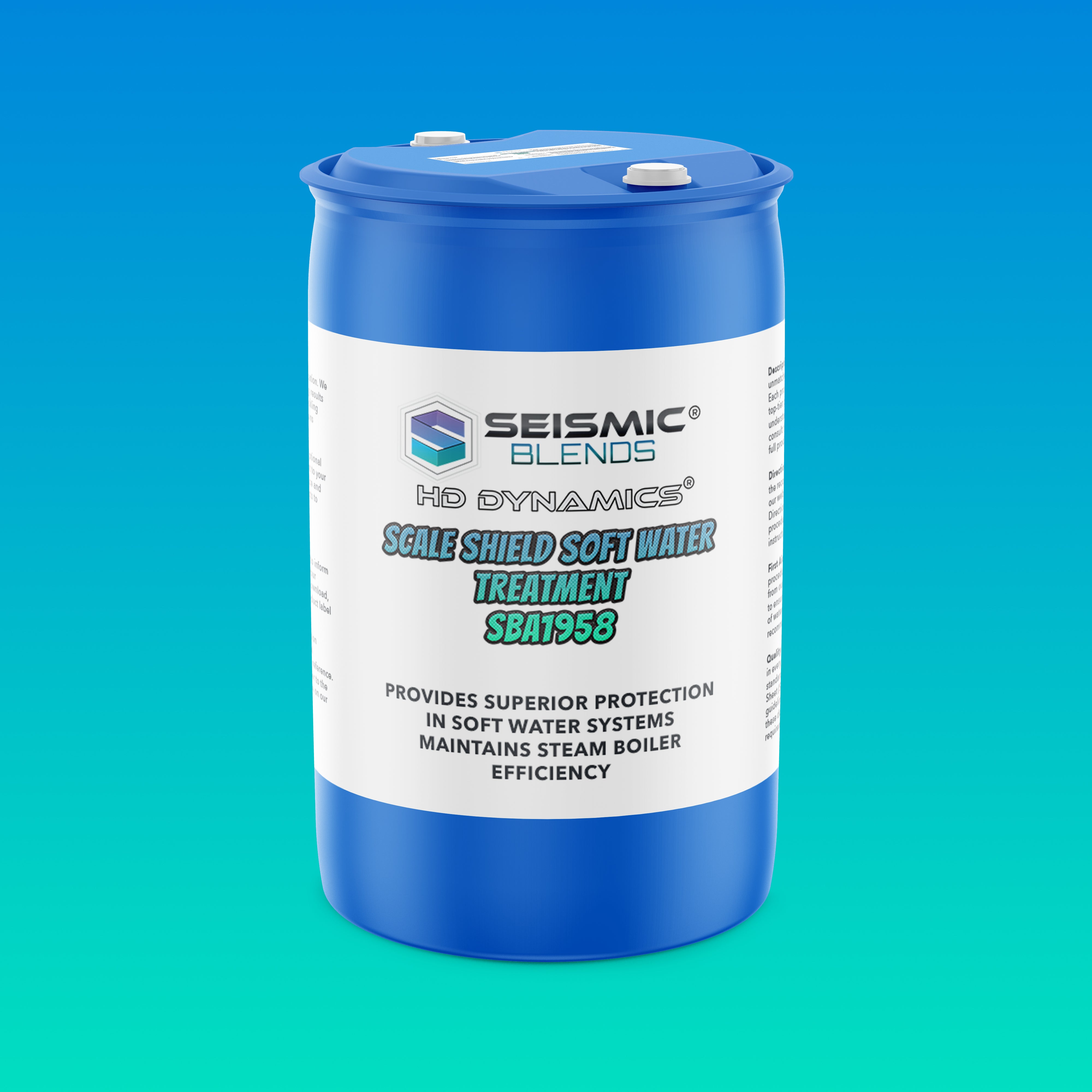 HD Dynamics Scale Shield Soft Water Treatment (SBA1958) - Maintains Soft Water Boilers With Advanced Mineral Control