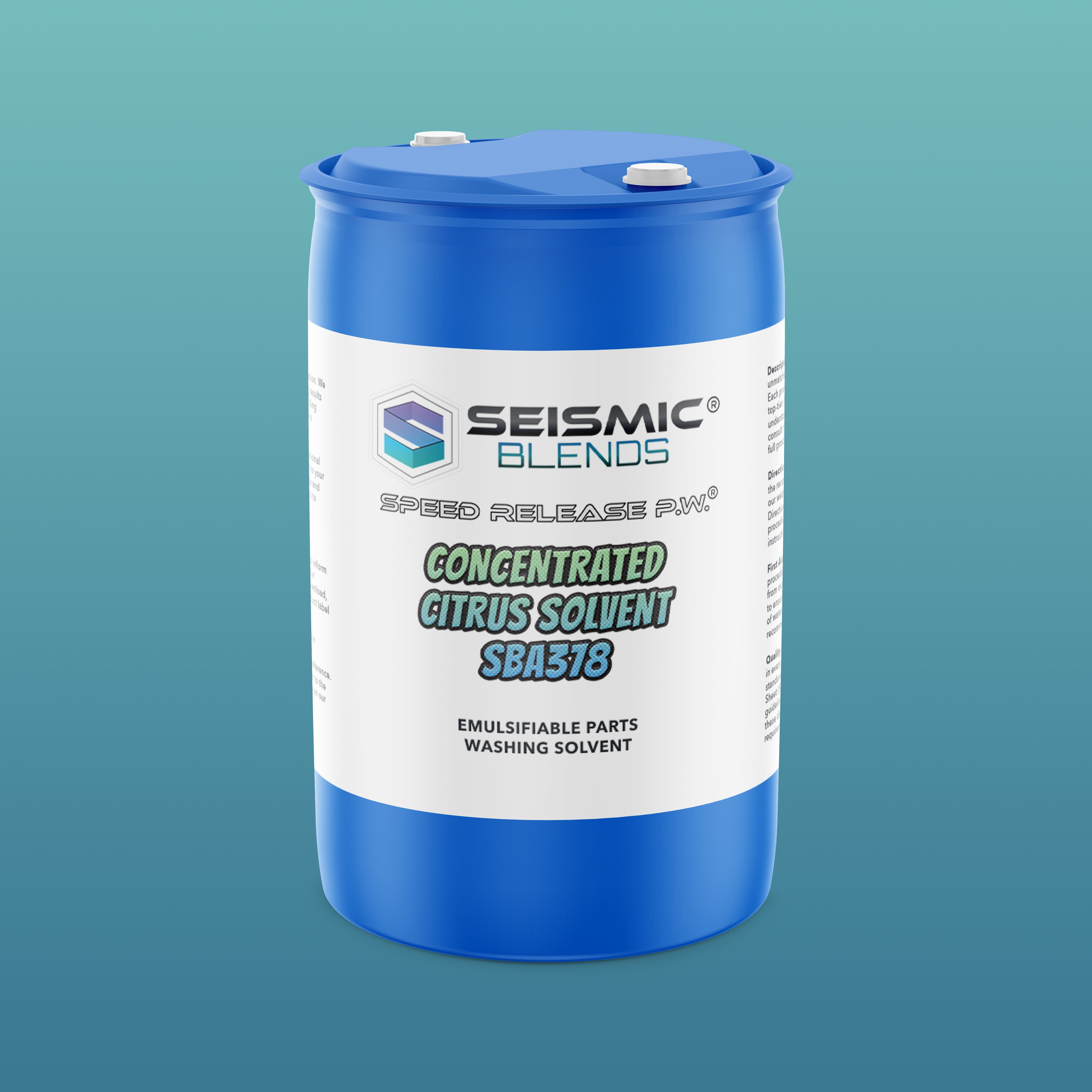 Speed Release P.W. Concentrated Citrus Solvent (SBA378) - Citrus Solvent That Attacks Grease With Zest