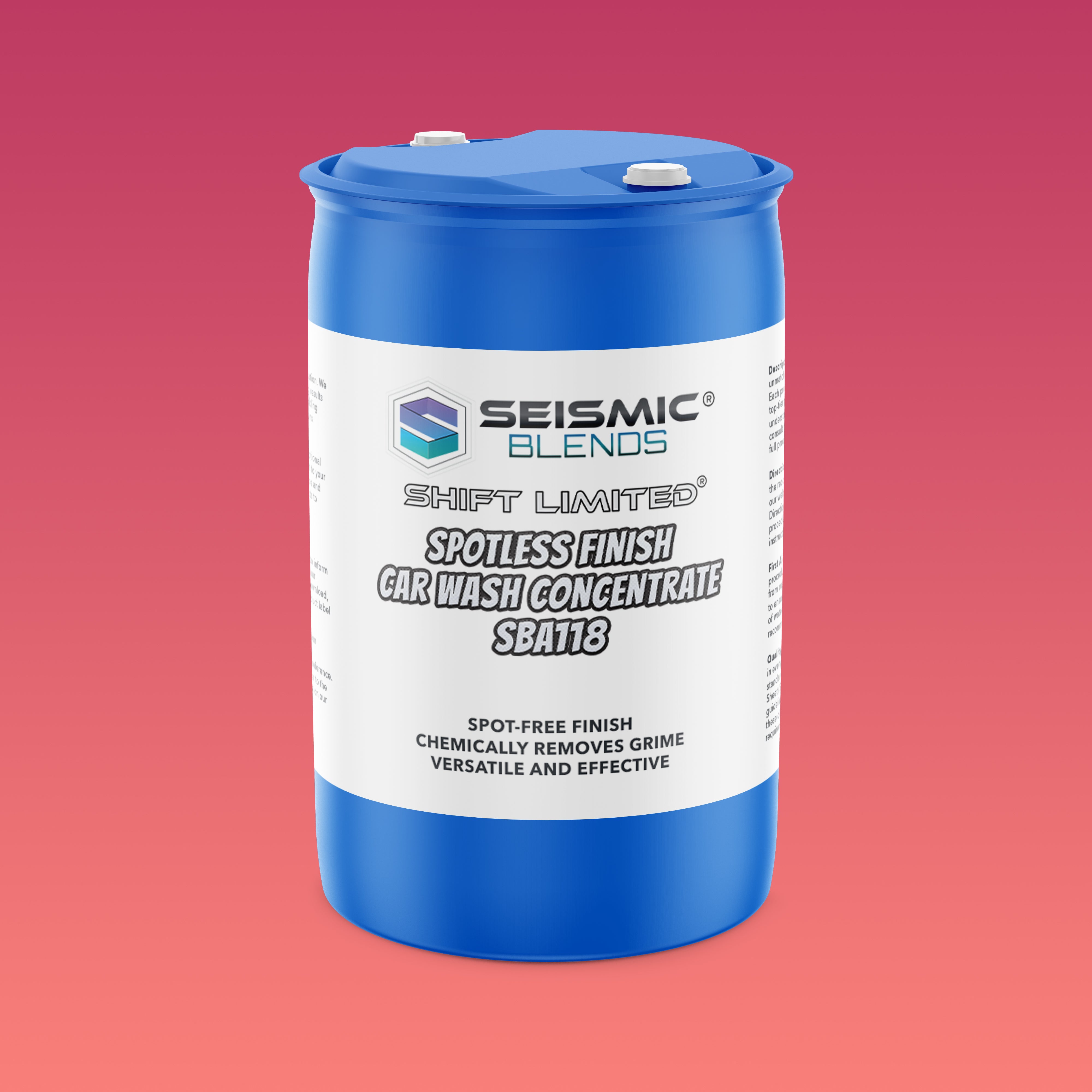 Shift Limited Spotless Finish Car Wash Concentrate (SBA118) - Concentrated Wash For A Spotless Car Finish