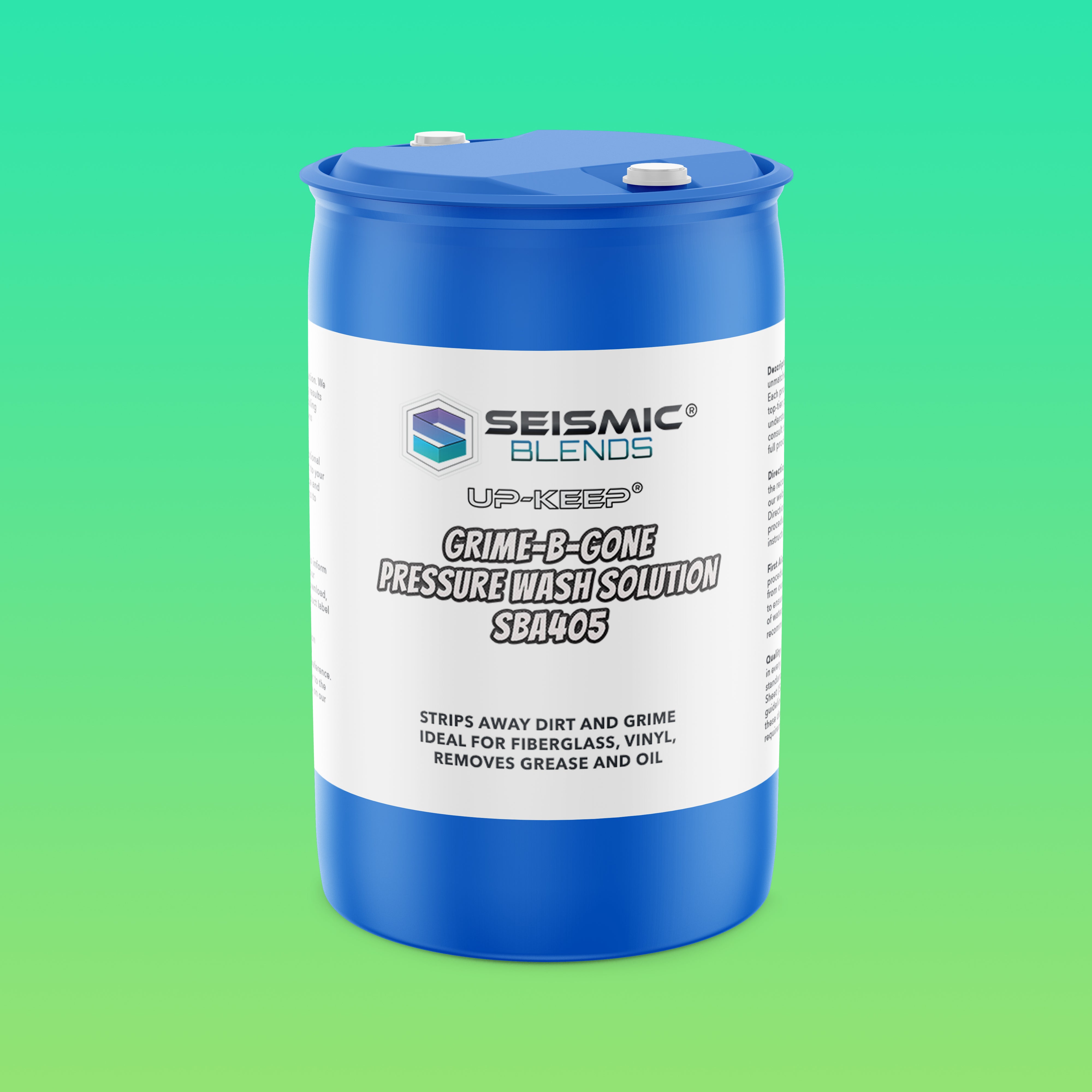 Up-Keep Grime-B-Gone Pressure Wash Solution (SBA405) - Powerful Pressure Wash Solution For Deep Cleaning