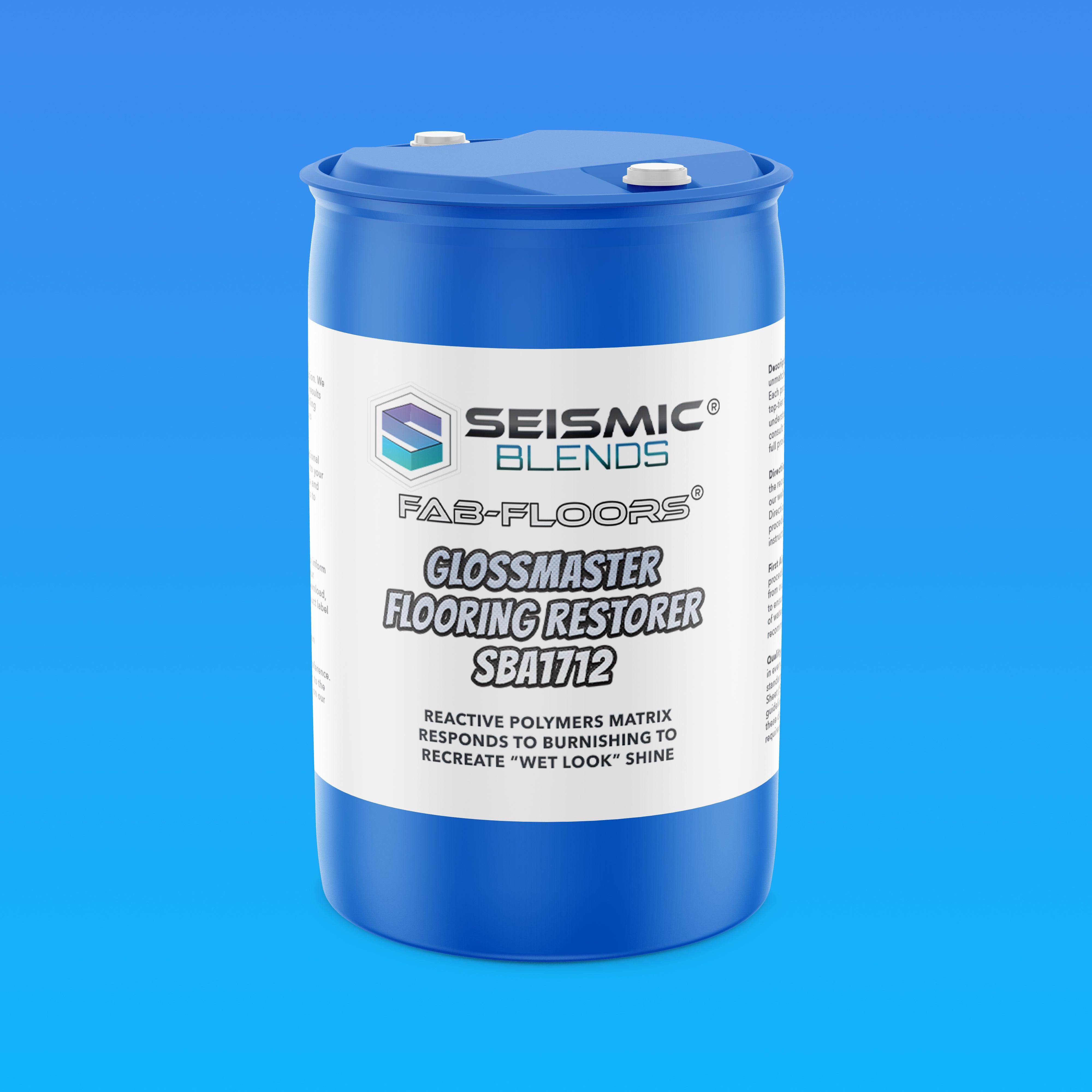 Fab Floors GlossMaster Flooring Restorer (SBA1712) - Restores Shine to Worn Flooring