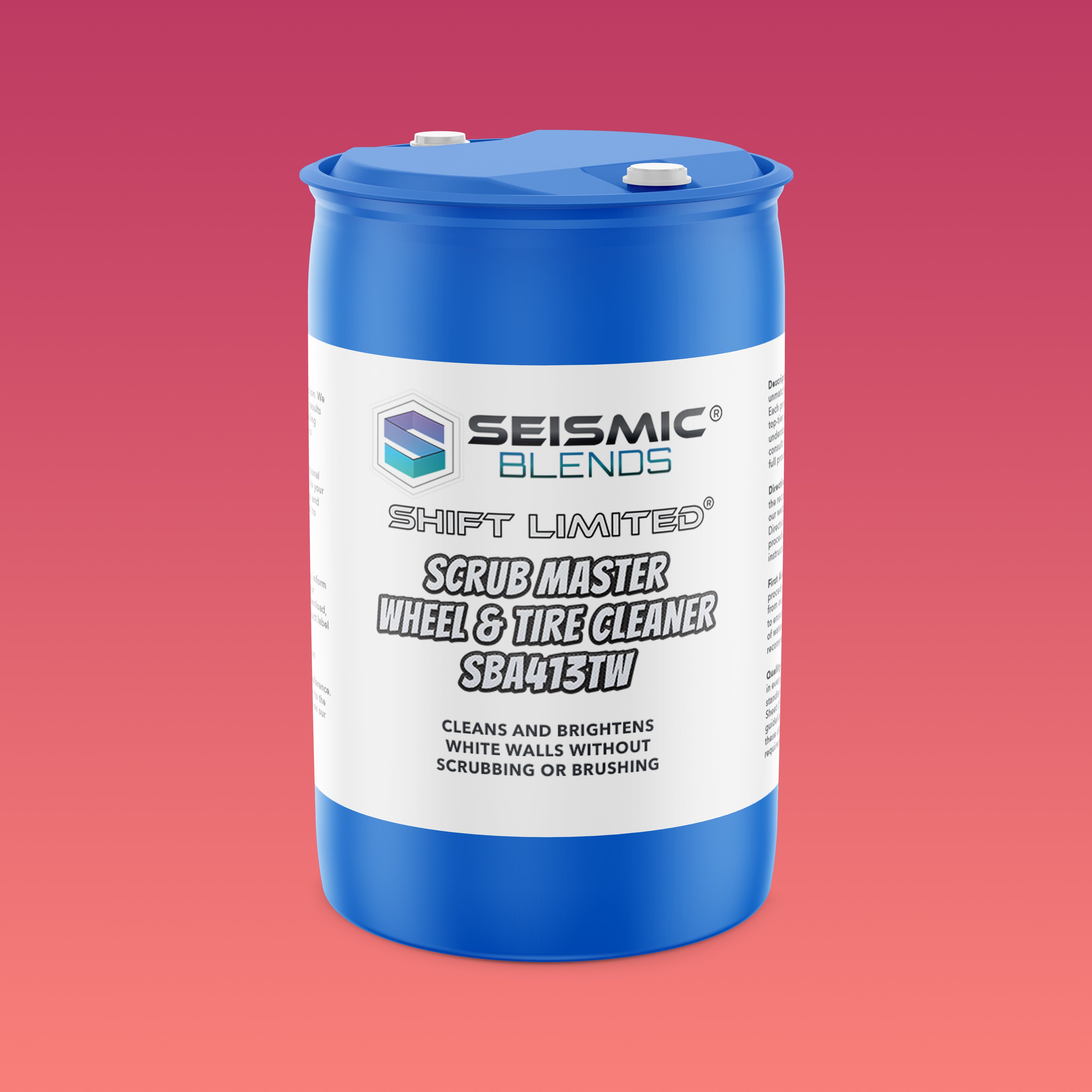 Shift Limited Scrub Master Wheel & Tire Cleaner (SBA413TW) - Heavy Duty Wheel And Tire Cleaner Solution