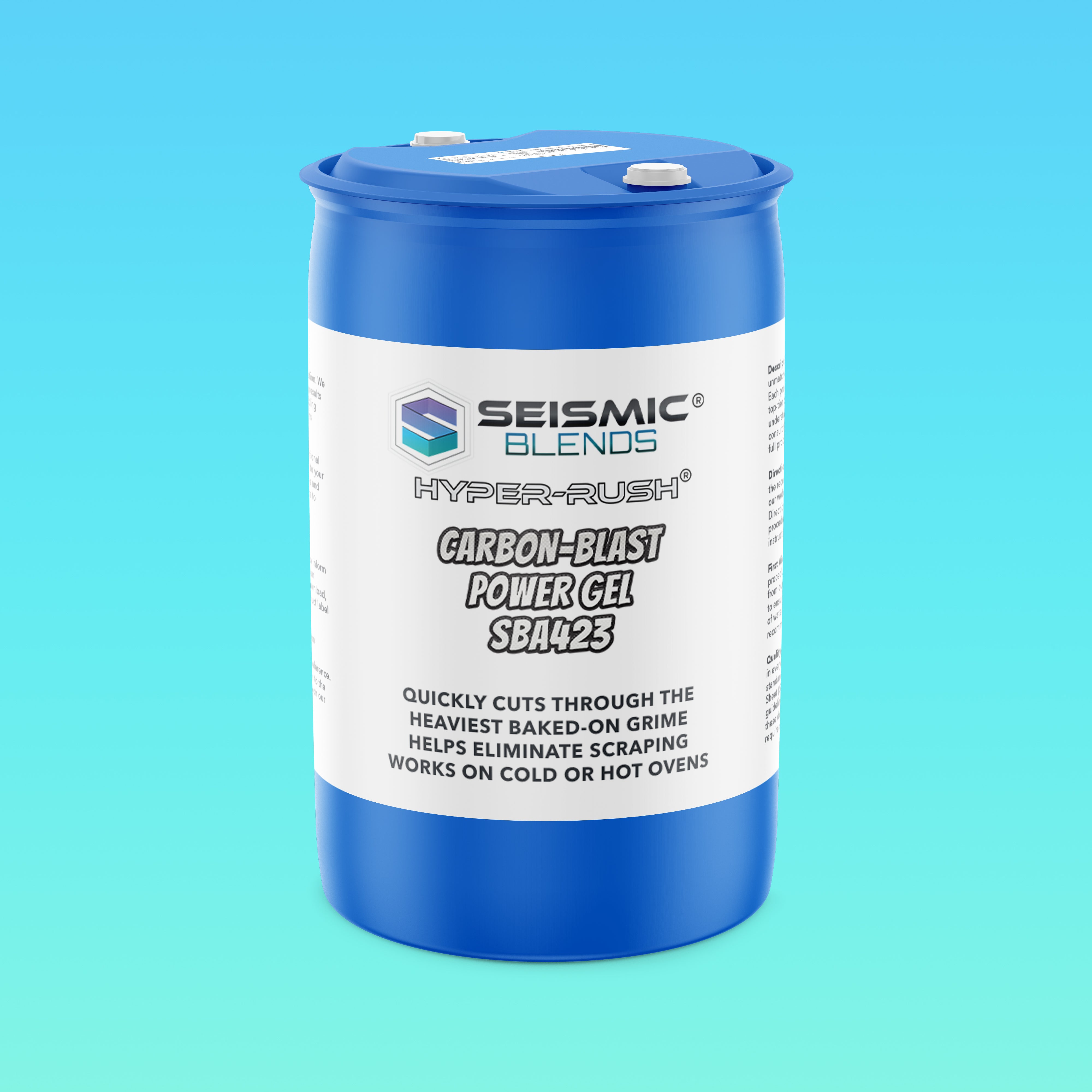 Hyper Rush Carbon-Blast Power Gel (SBA423) - Heavy Duty Gel Degreaser That Clings To Break Down Carbon Build-Up