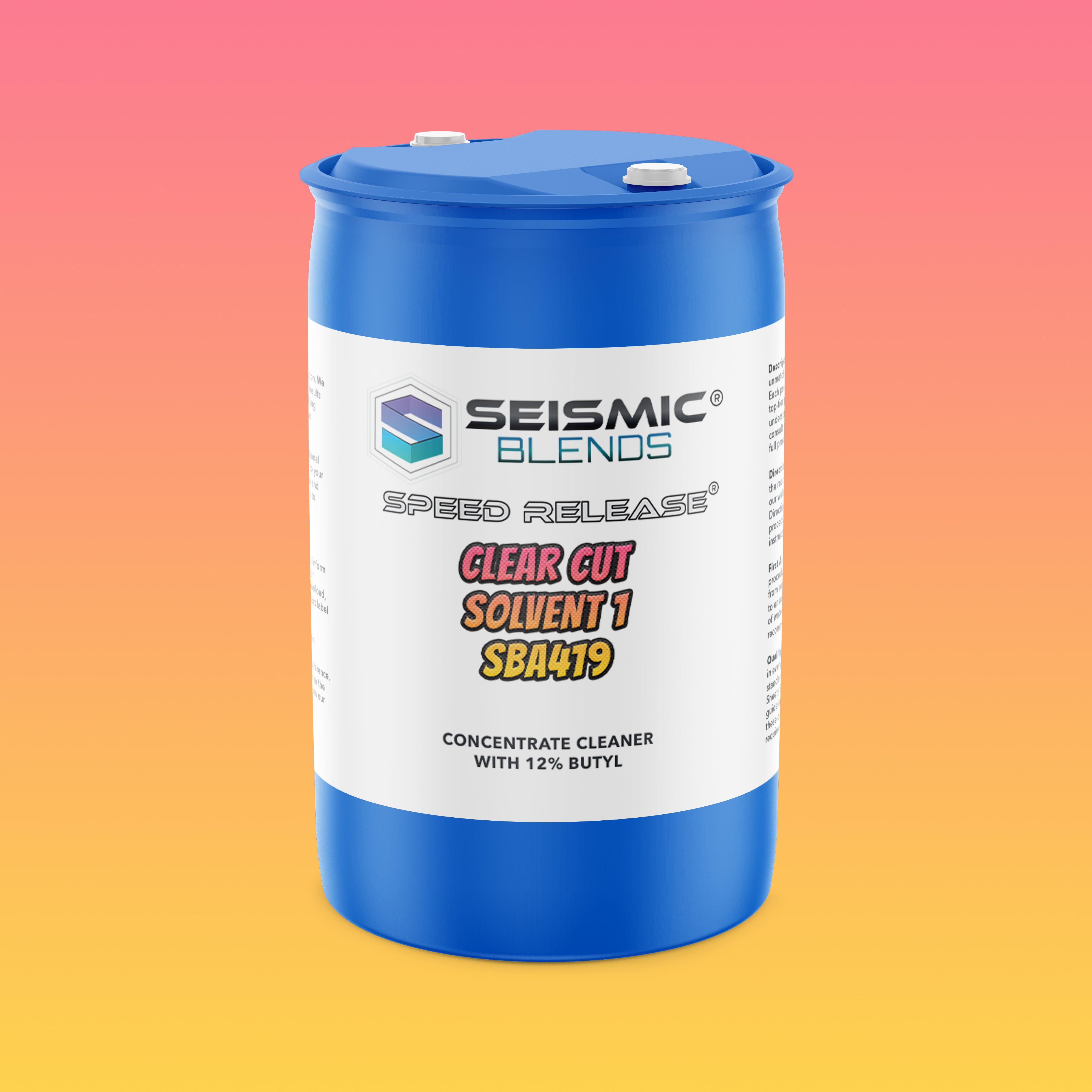 Speed Release Clear Cut Solvent 1 (SBA419) - Solvent One That Cuts Through Industrial Residue Fast