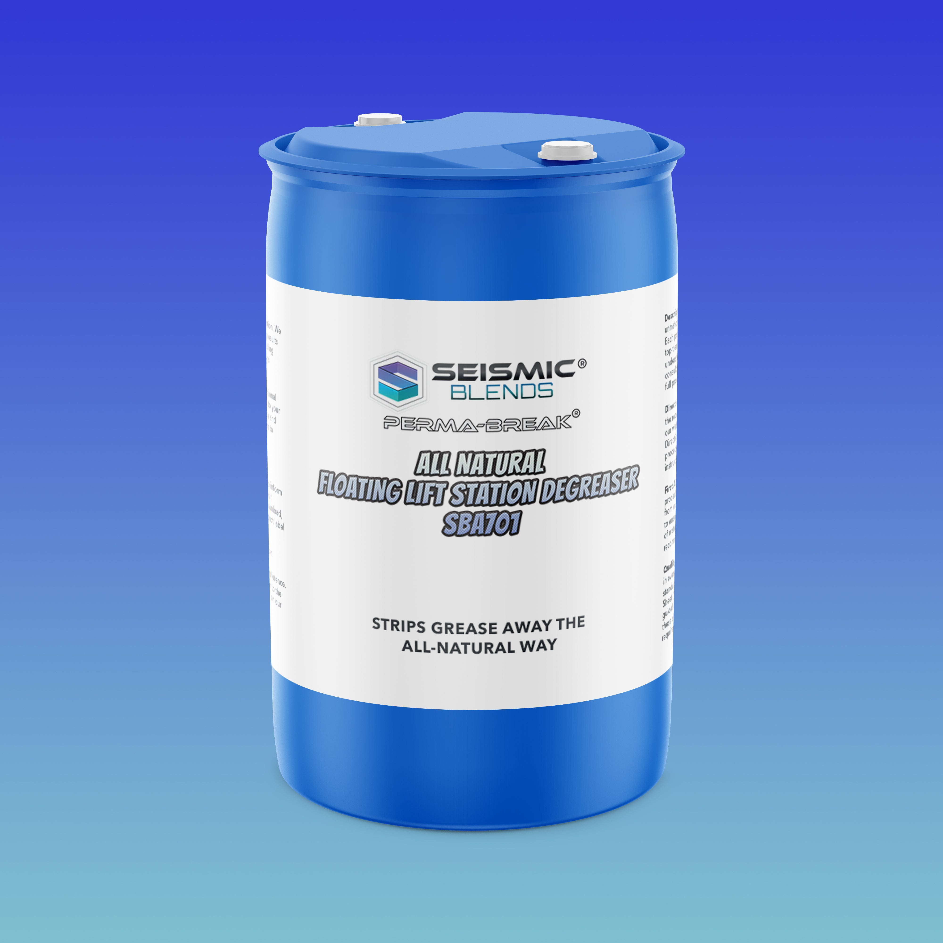 Perma Break All Natural Floating Lift Station Degreaser (SBA701) - Eco-Friendly Floating Degreaser For Wastewater Lift Stations