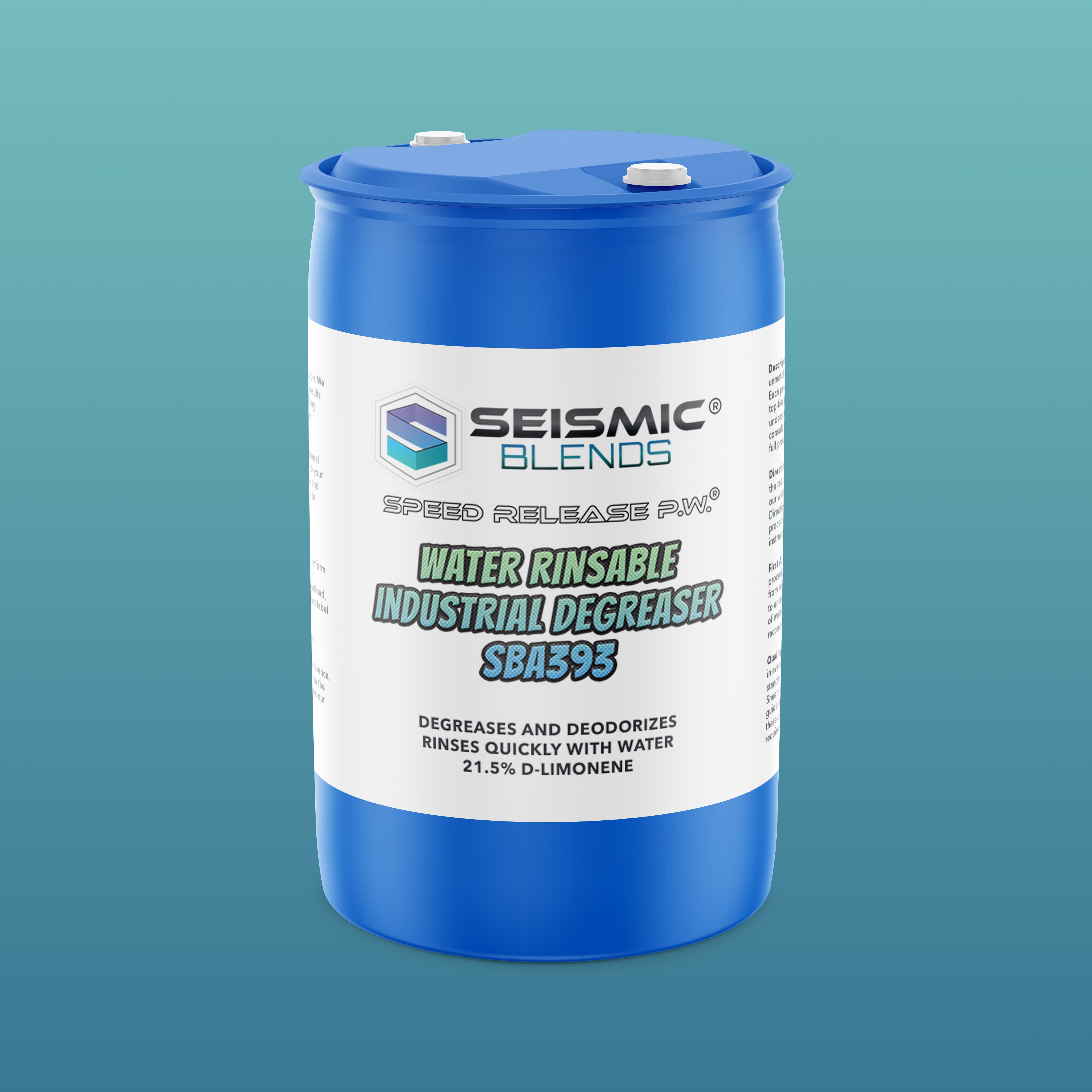 Speed Release P.W. Water Rinsable Industrial Degreaser (SBA393) - Water Rinsable Formula That Simplifies Degreasing