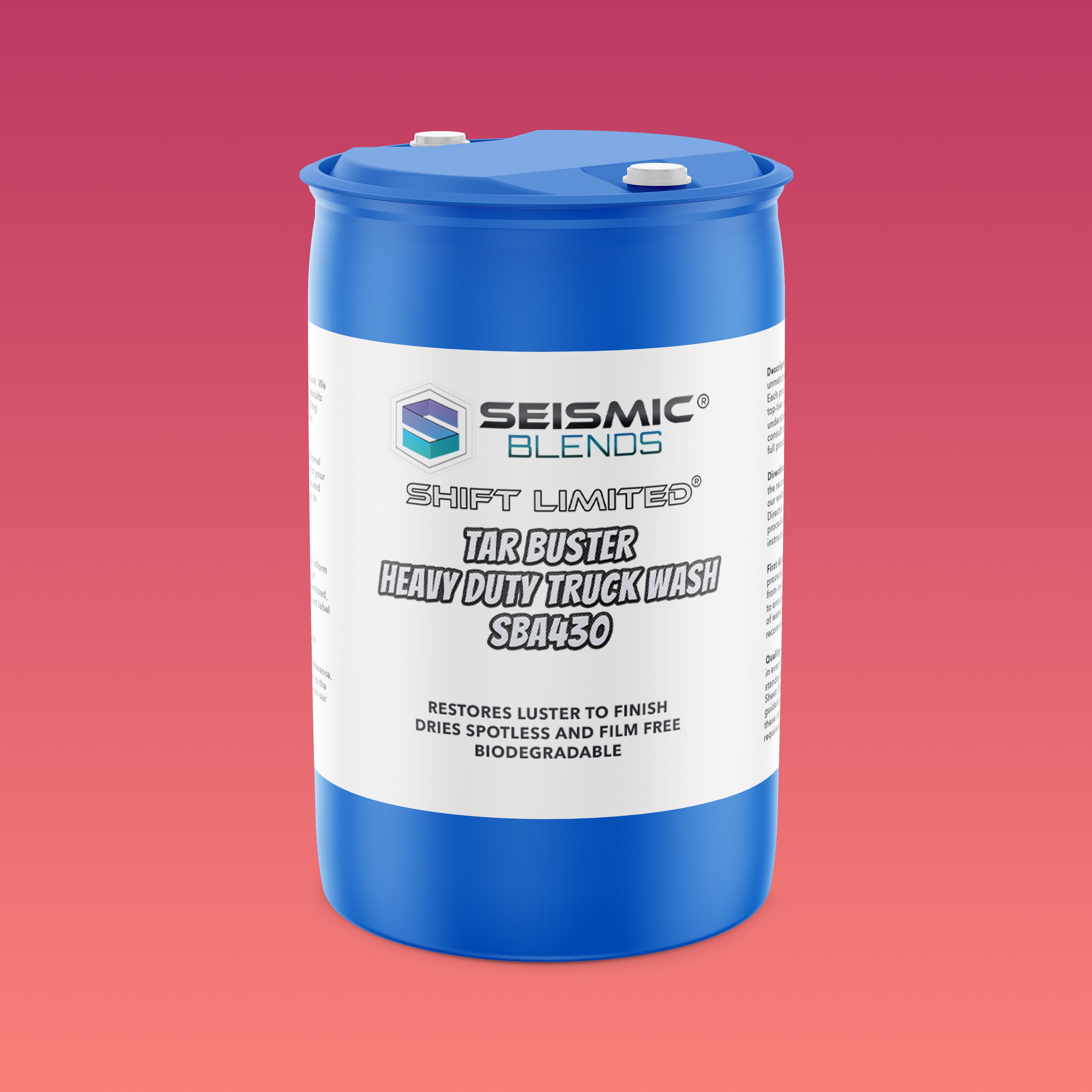 Shift Limited Tar Buster Heavy Duty Truck Wash (SBA430) - Truck Wash That Removes Road Tar Effectively