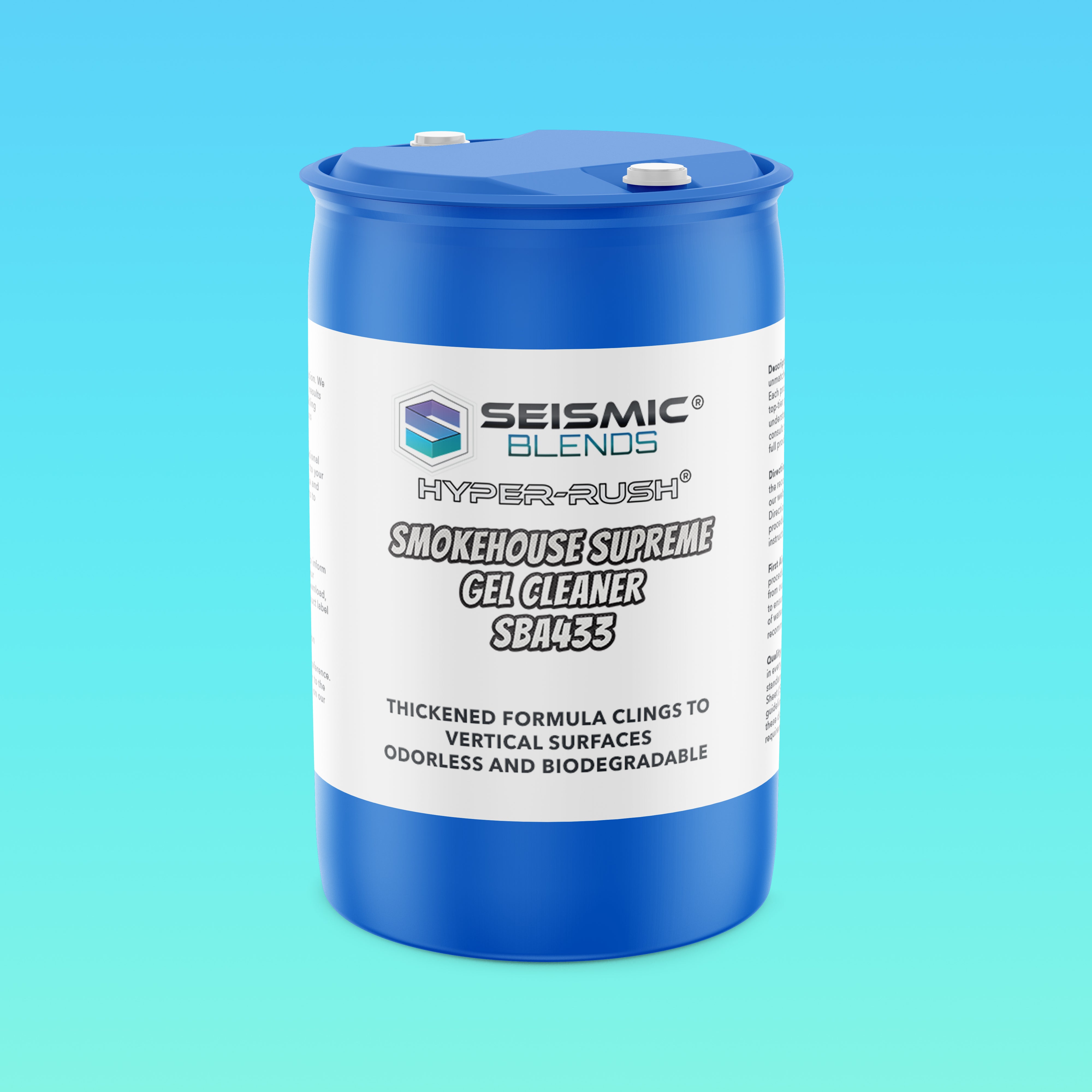 Hyper Rush Smokehouse Supreme Gel Cleaner (SBA433) - Thick Gel Cleaner Built For Smokehouse Grime And Residue