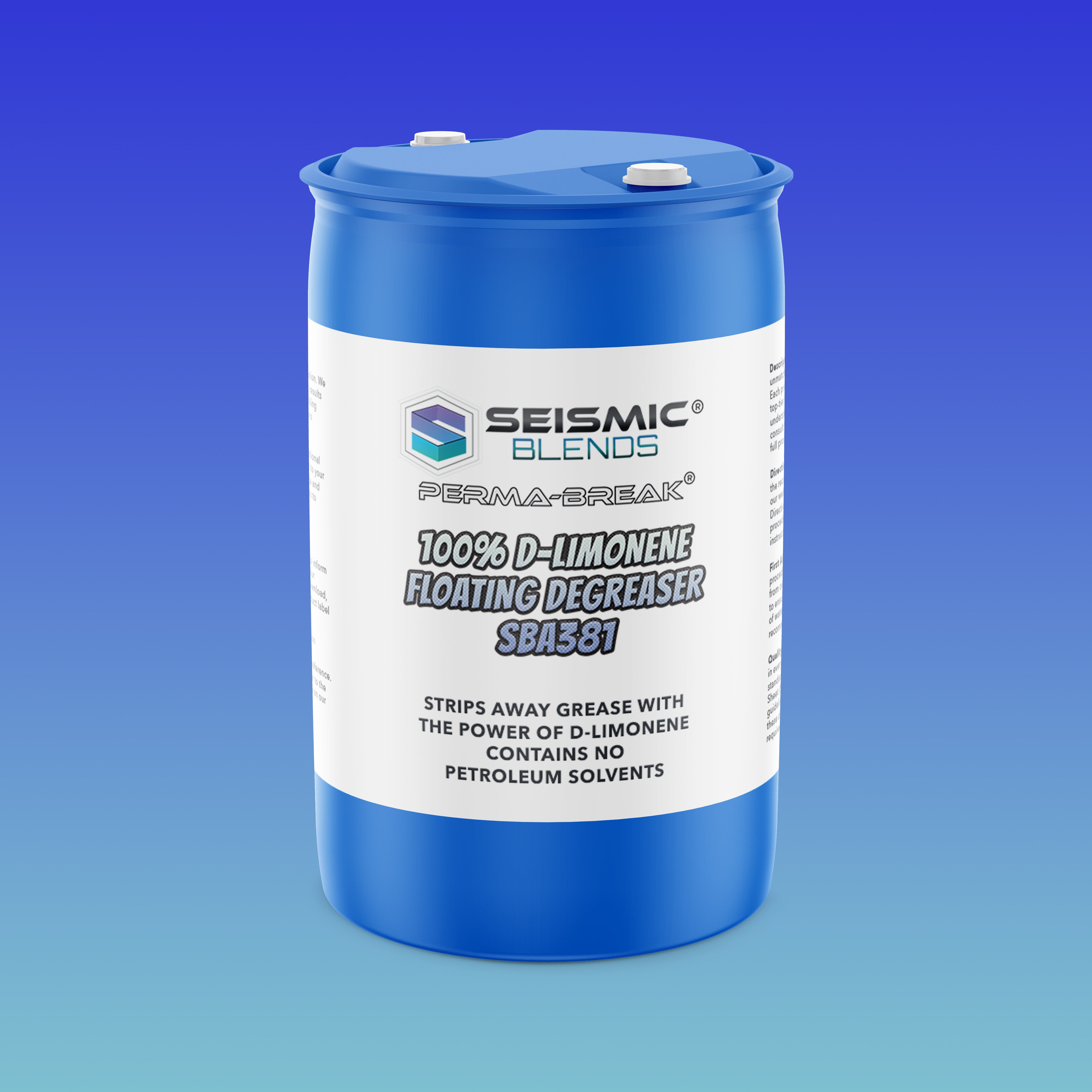 Perma Break 100% D-Limonene Floating Degreaser (SBA381) - Natural D-Limonene Formula That Cuts Through Grease In Lift Stations