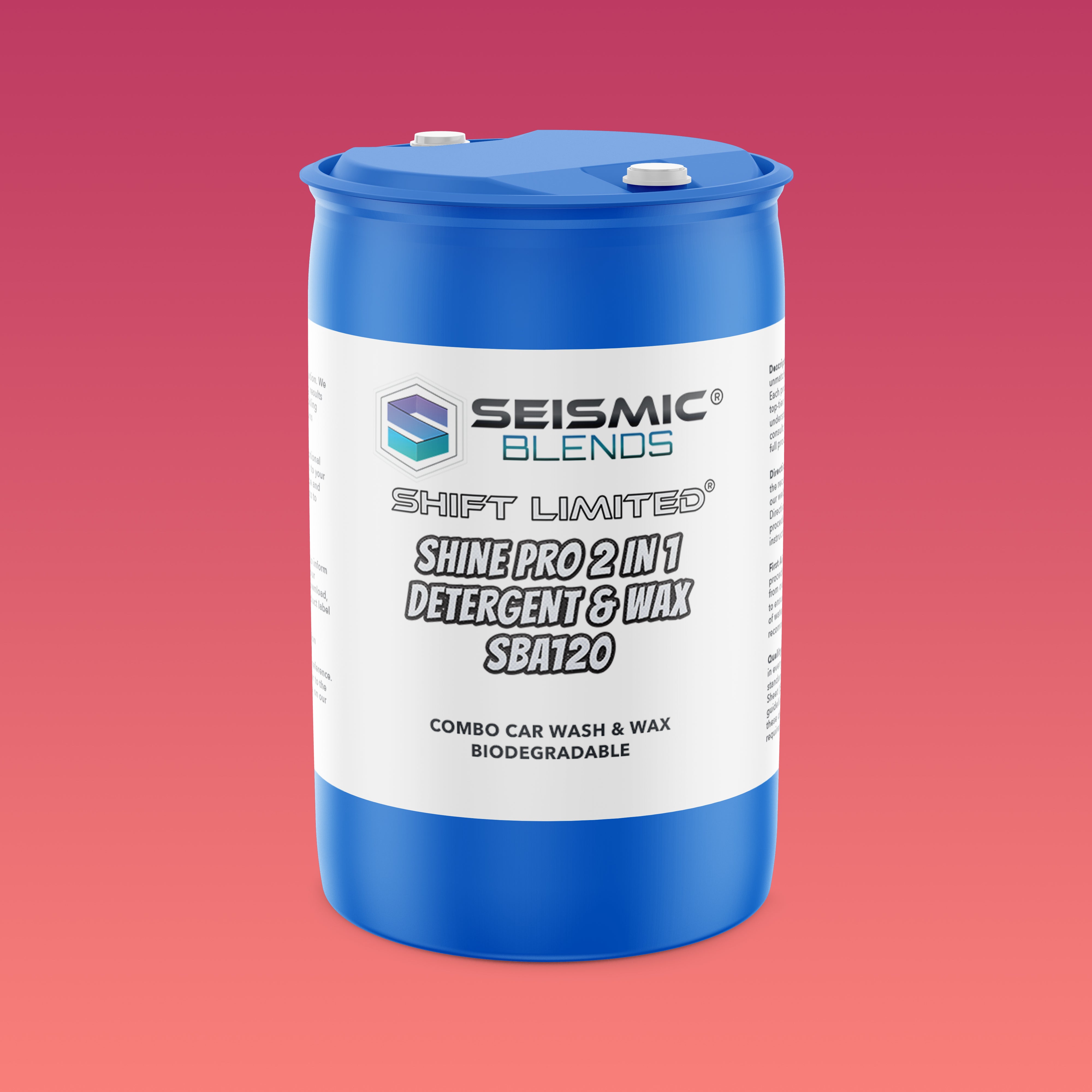 Shift Limited Shine Pro 2 in 1 Detergent & Wax (SBA120) - Combo Formula That Cleans And Waxes In One