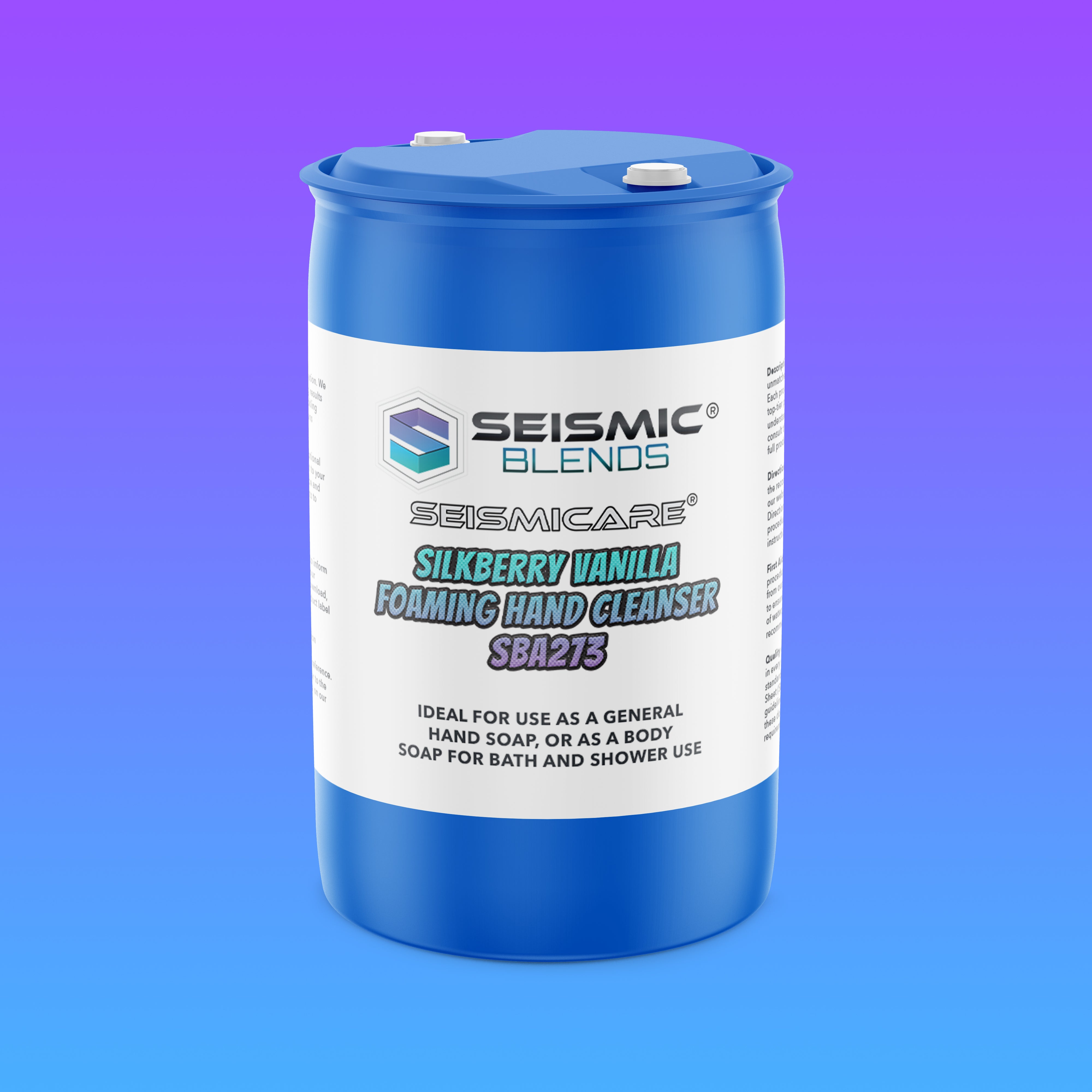 Seismicare Silkberry Vanilla Foaming Hand Cleanser (SBA273) - Silkberry Vanilla Foaming Cleanser With Gentle Formula