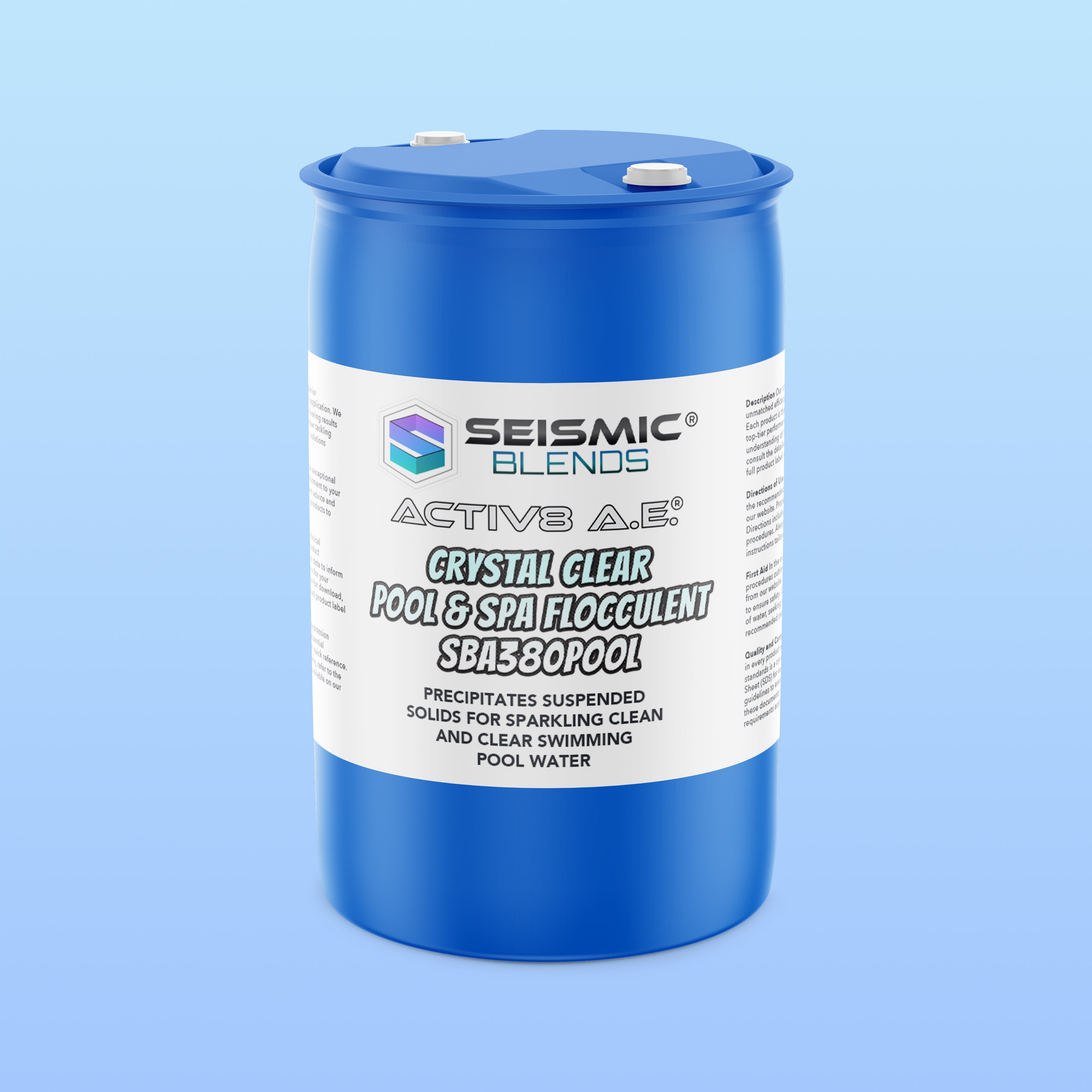 Activ8 AE Crystal Clear Pool & Spa Flocculent (SBA380POOL) - Sparkling Water Clarifier for Pools & Hot Tubs