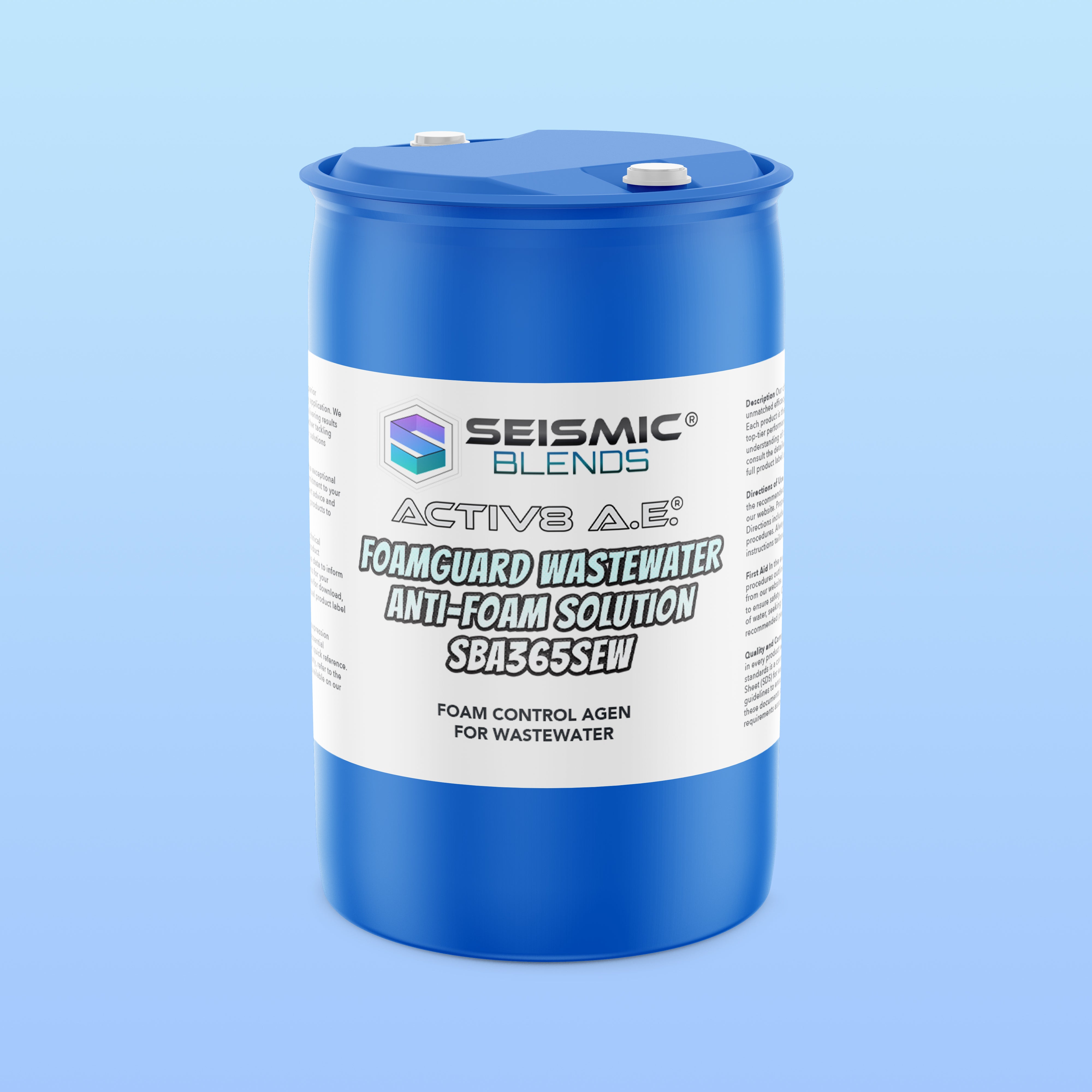 Activ8 AE FoamGuard Wastewater Anti-Foam Solution (SBA365SEW) - Industrial Anti-Foam for Wastewater Systems