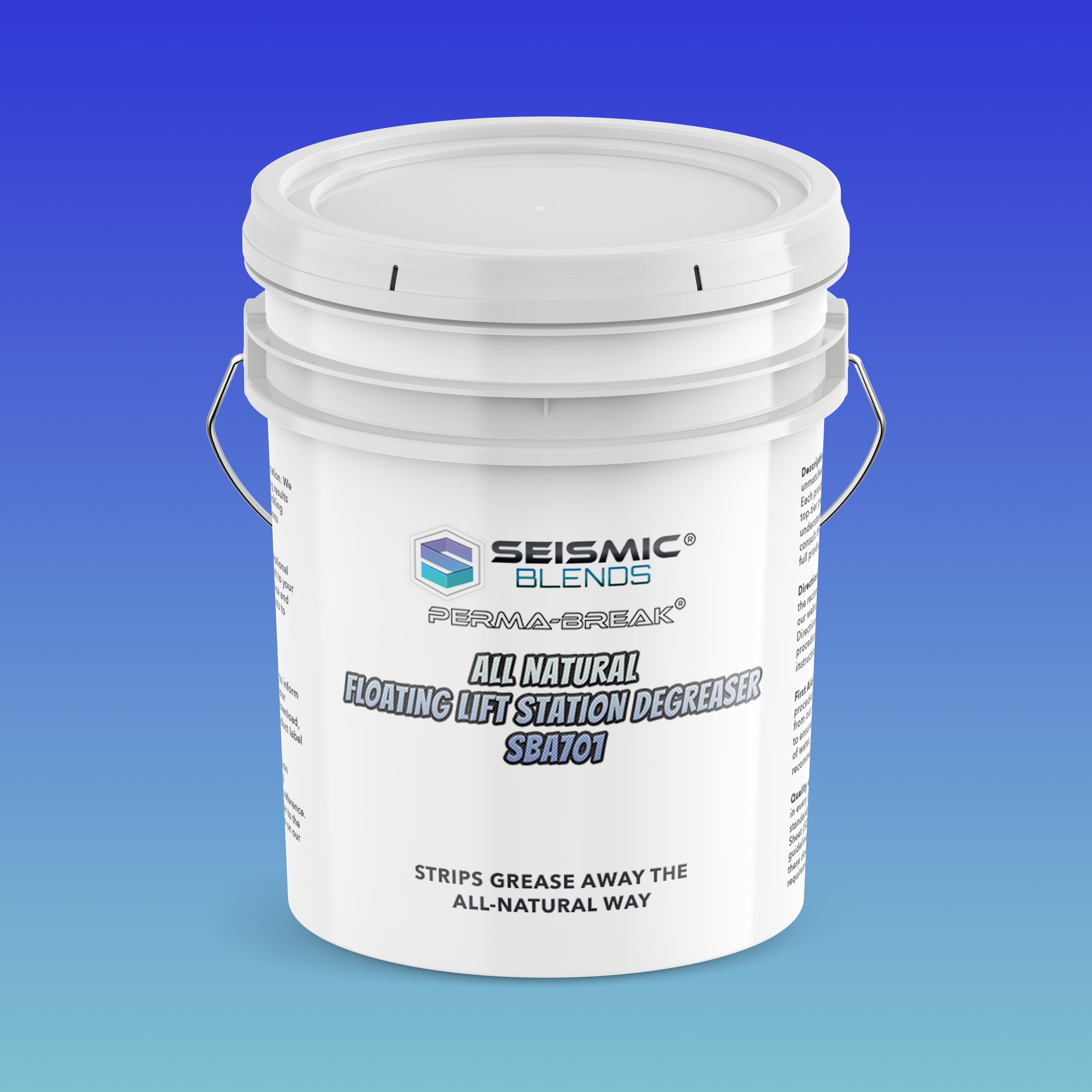 Perma Break All Natural Floating Lift Station Degreaser (SBA701) - Eco-Friendly Floating Degreaser For Wastewater Lift Stations