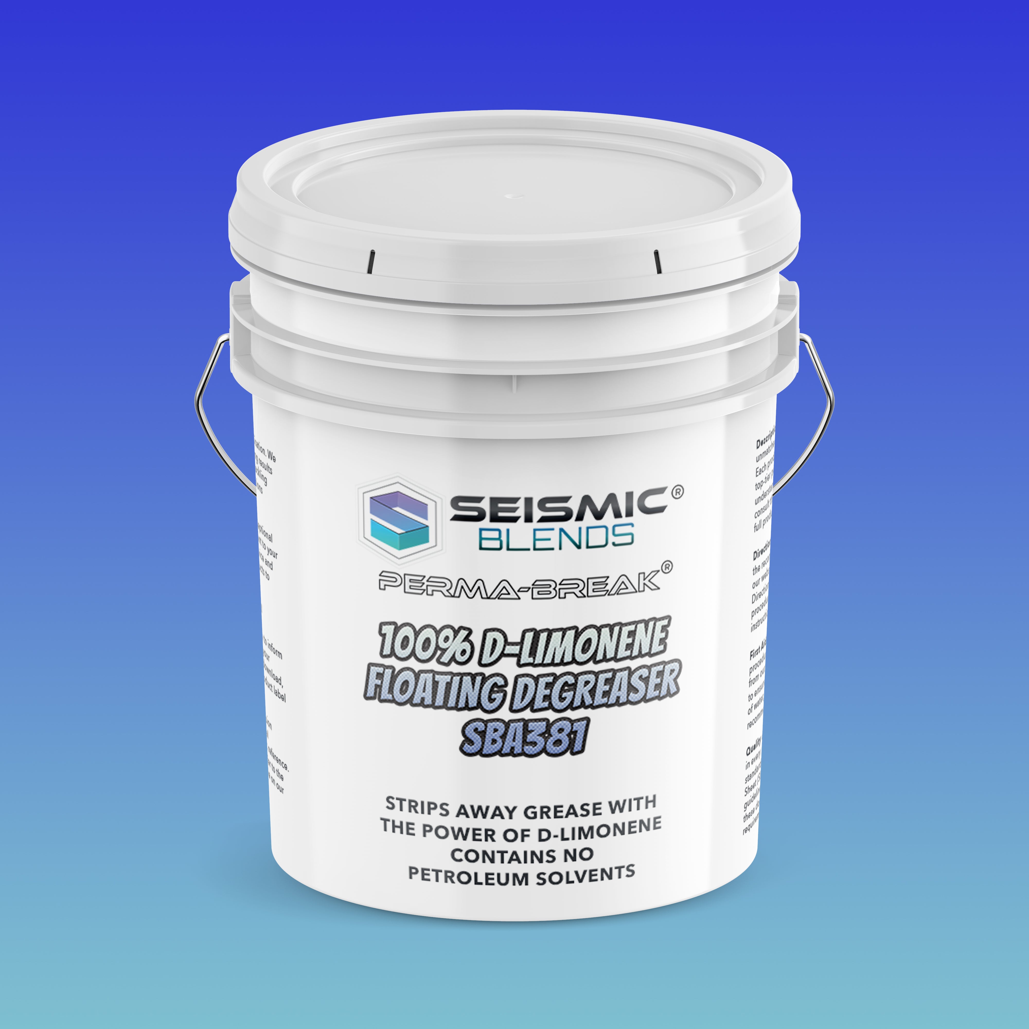 Perma Break 100% D-Limonene Floating Degreaser (SBA381) - Natural D-Limonene Formula That Cuts Through Grease In Lift Stations