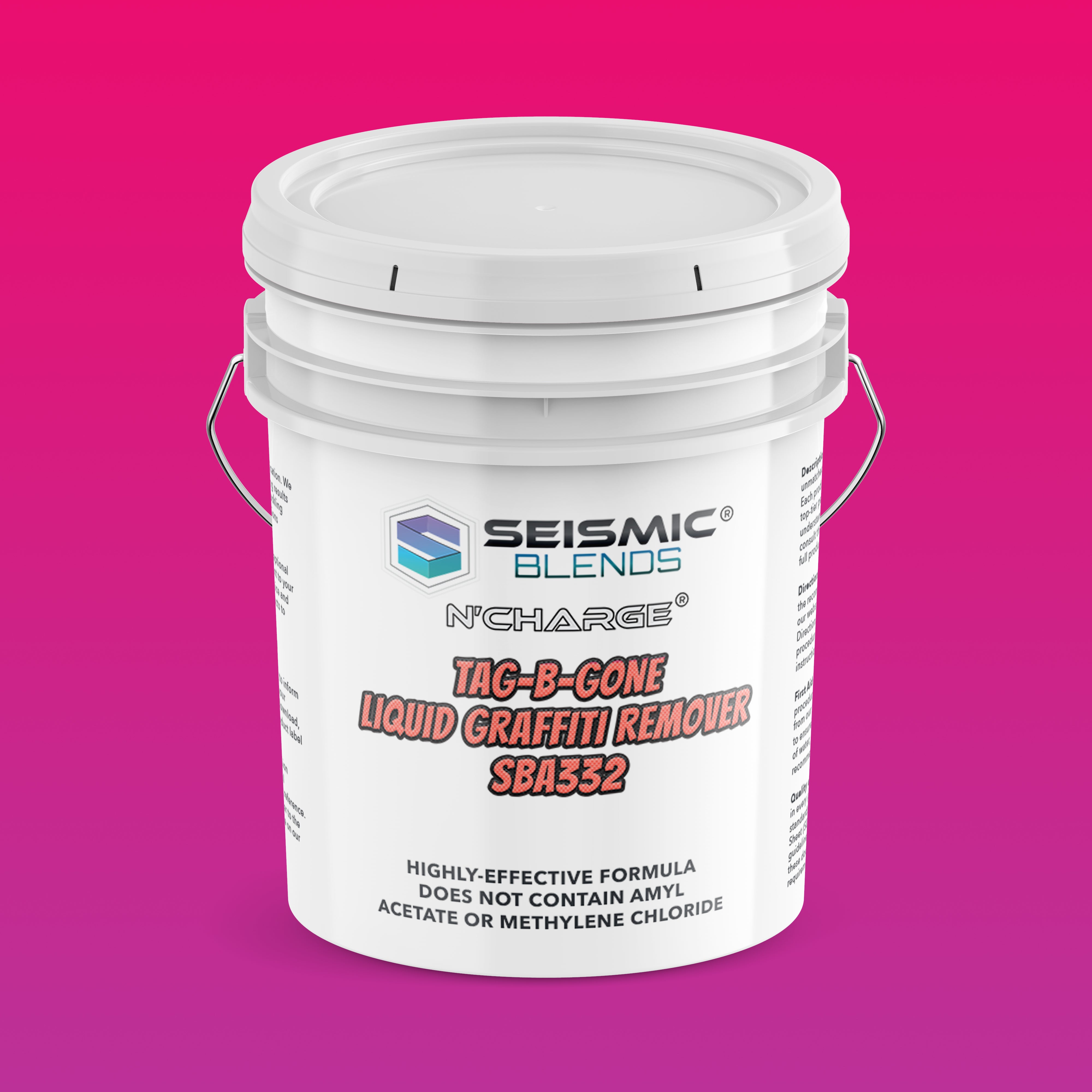 N'Charge Tag-B-Gone Liquid Graffiti Remover (SBA332) - Liquid Formula That Cuts Through Spray Paint On Walls And Signs