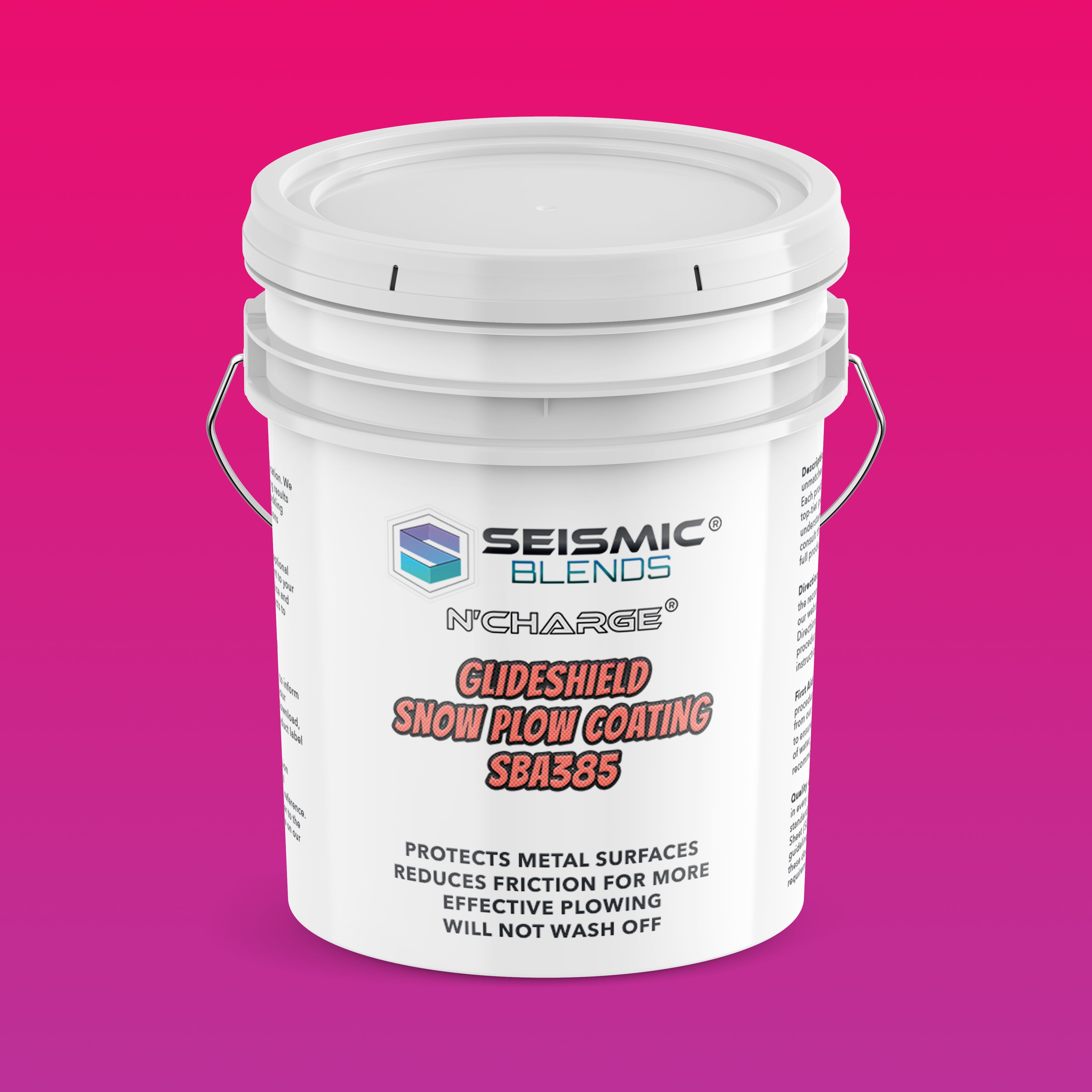 N'Charge GlideShield Snow Plow Coating (SBA385) - Non-Stick Snow Plow Coating For Faster Snow Clearing And Ice Shedding
