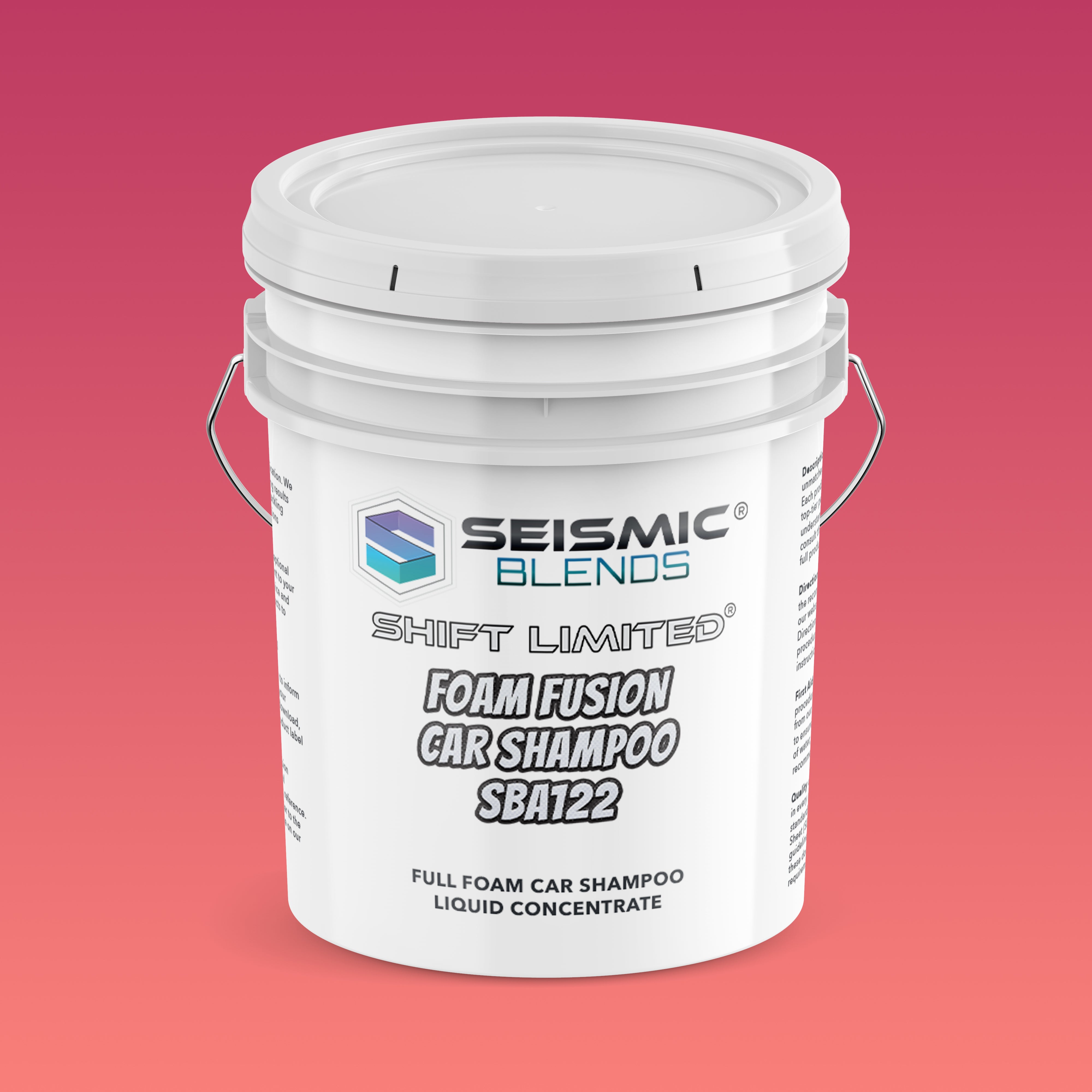 Shift Limited Foam Fusion Car Shampoo (SBA122) - Foamy Shampoo Formula For Sparkling Car Exteriors