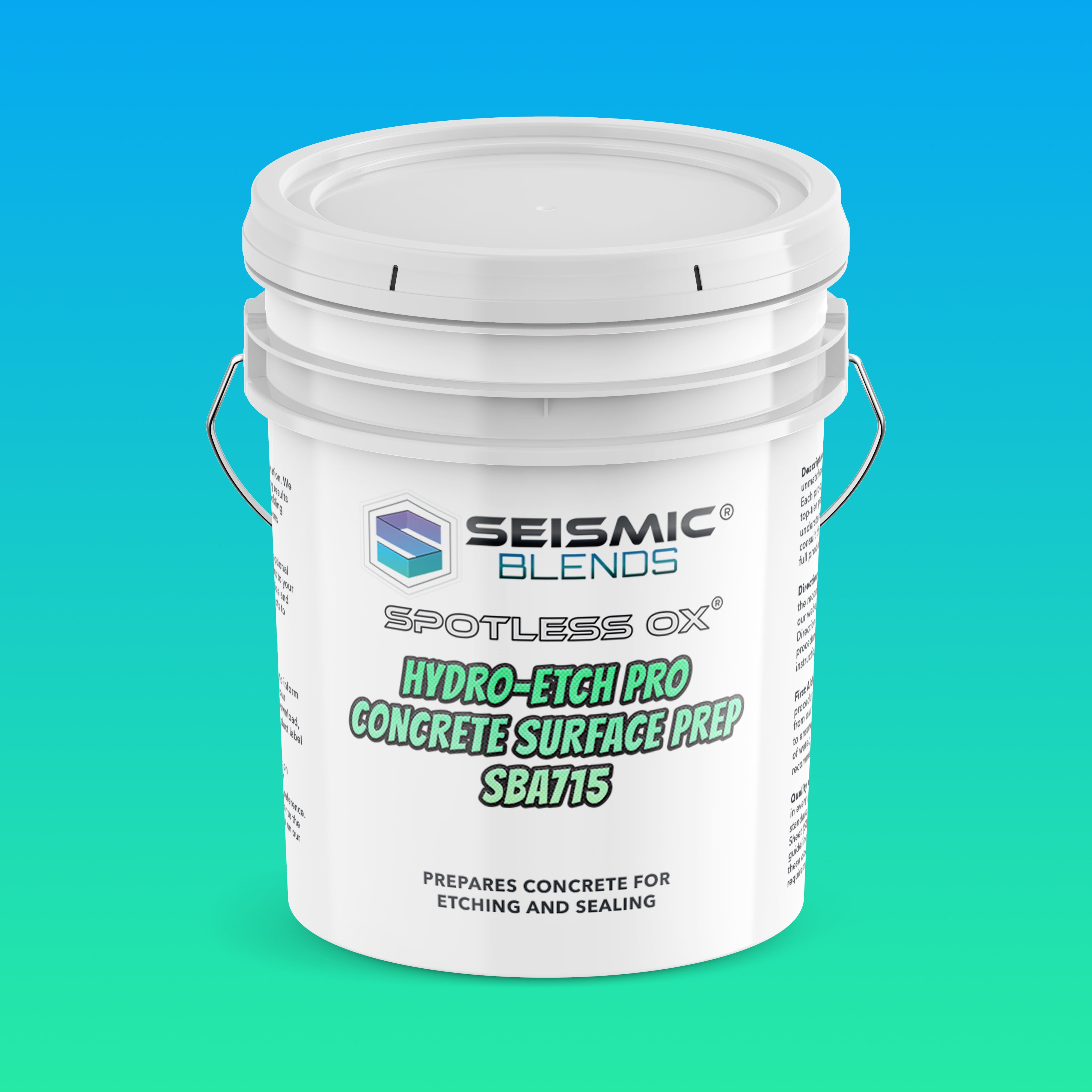 Spotless Ox Hydro-Etch Pro Concrete Surface Prep (SBA715) - Prepares Concrete Surfaces For Better Bonding Results