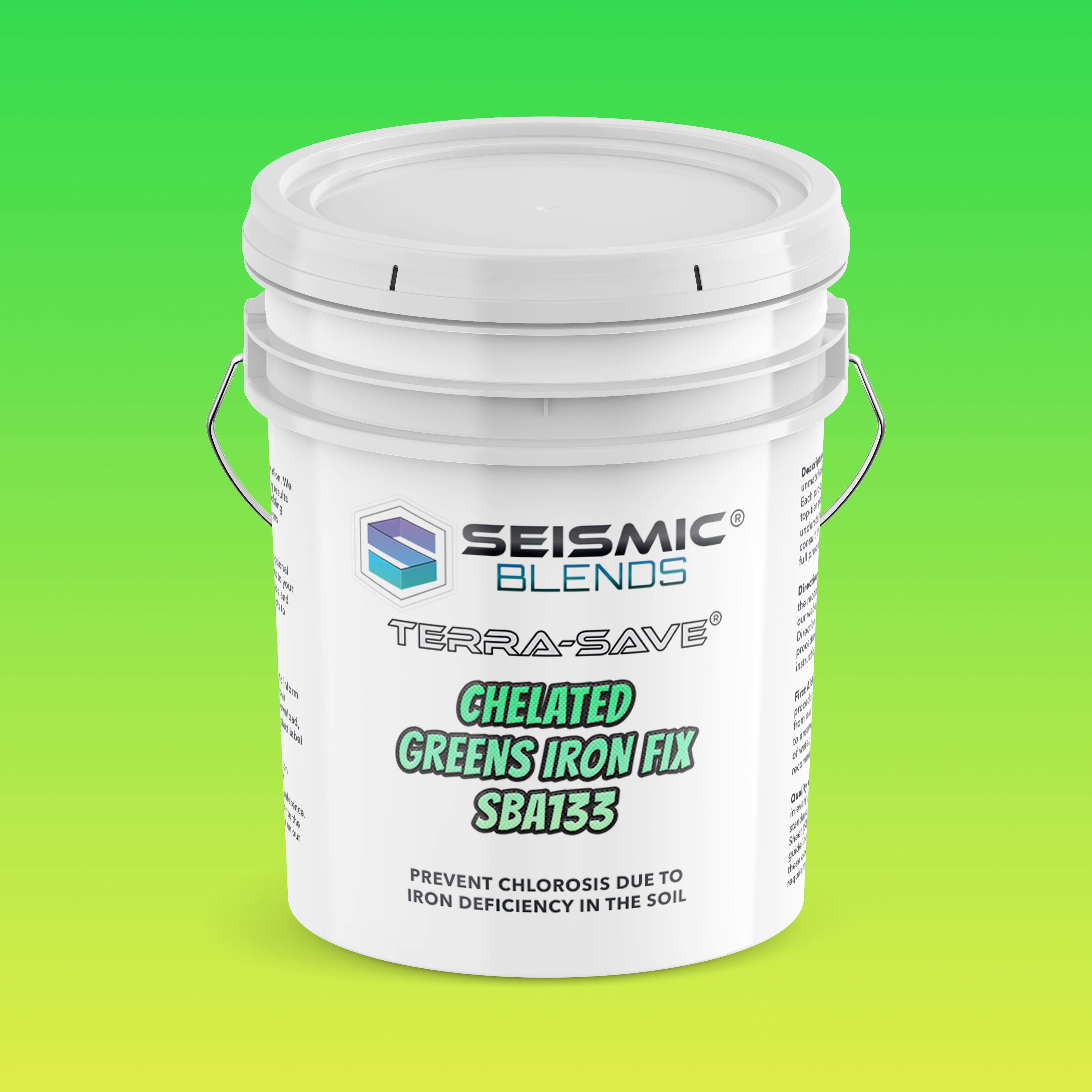 Terra Save Chelated Greens Iron Fix (SBA133) - Iron Supplement For Lush Green Lawns And Turf