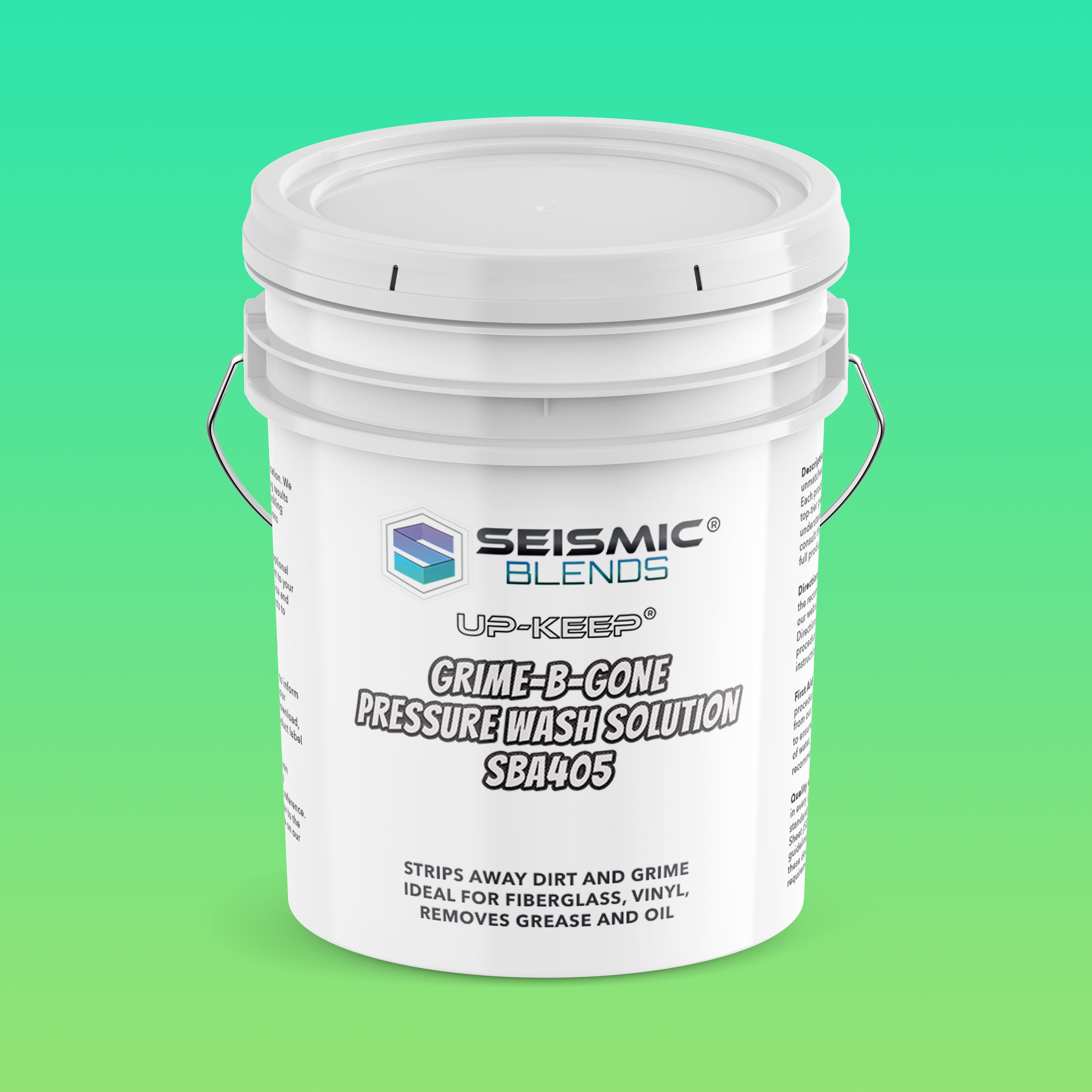 Up-Keep Grime-B-Gone Pressure Wash Solution (SBA405) - Powerful Pressure Wash Solution For Deep Cleaning