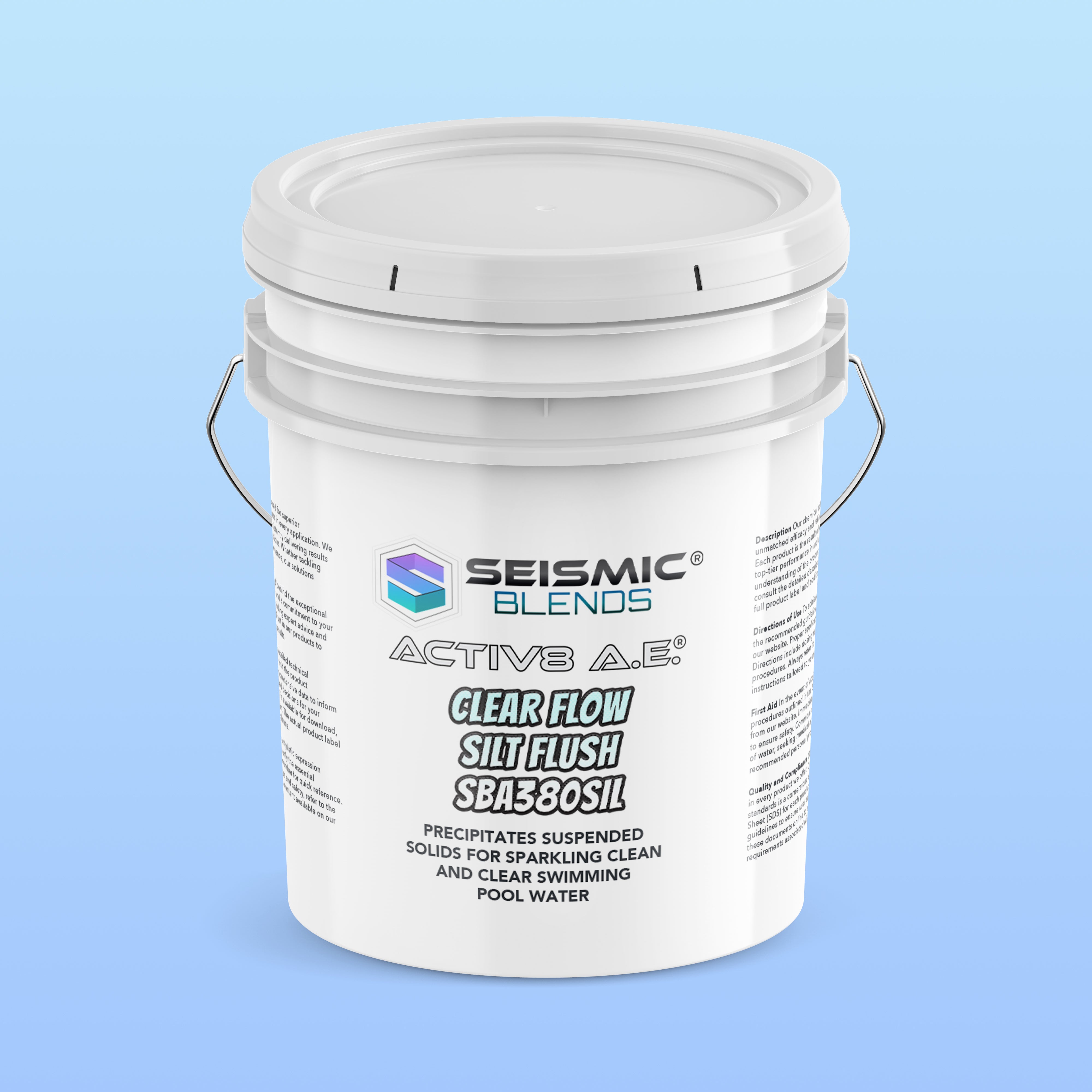 Activ8 AE Clear Flow Silt Flush (SBA380SIL) - Heavy-Duty Drain & Pipe Flush Cleaner for Industrial Use