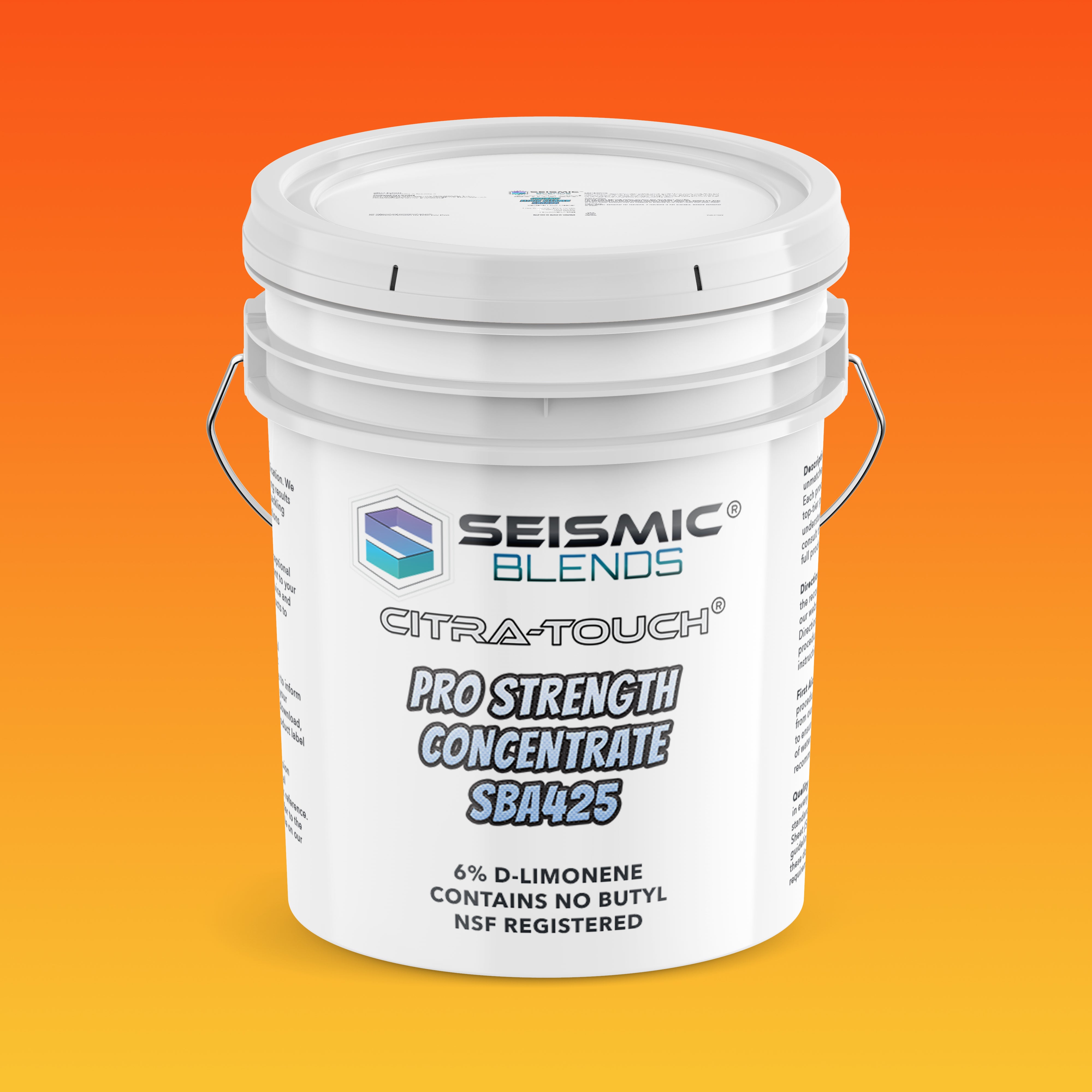 Citra Touch Pro Strength Concentrate (SBA425) - Heavy-Duty Citrus Cleaner Concentrate for Industrial Jobs