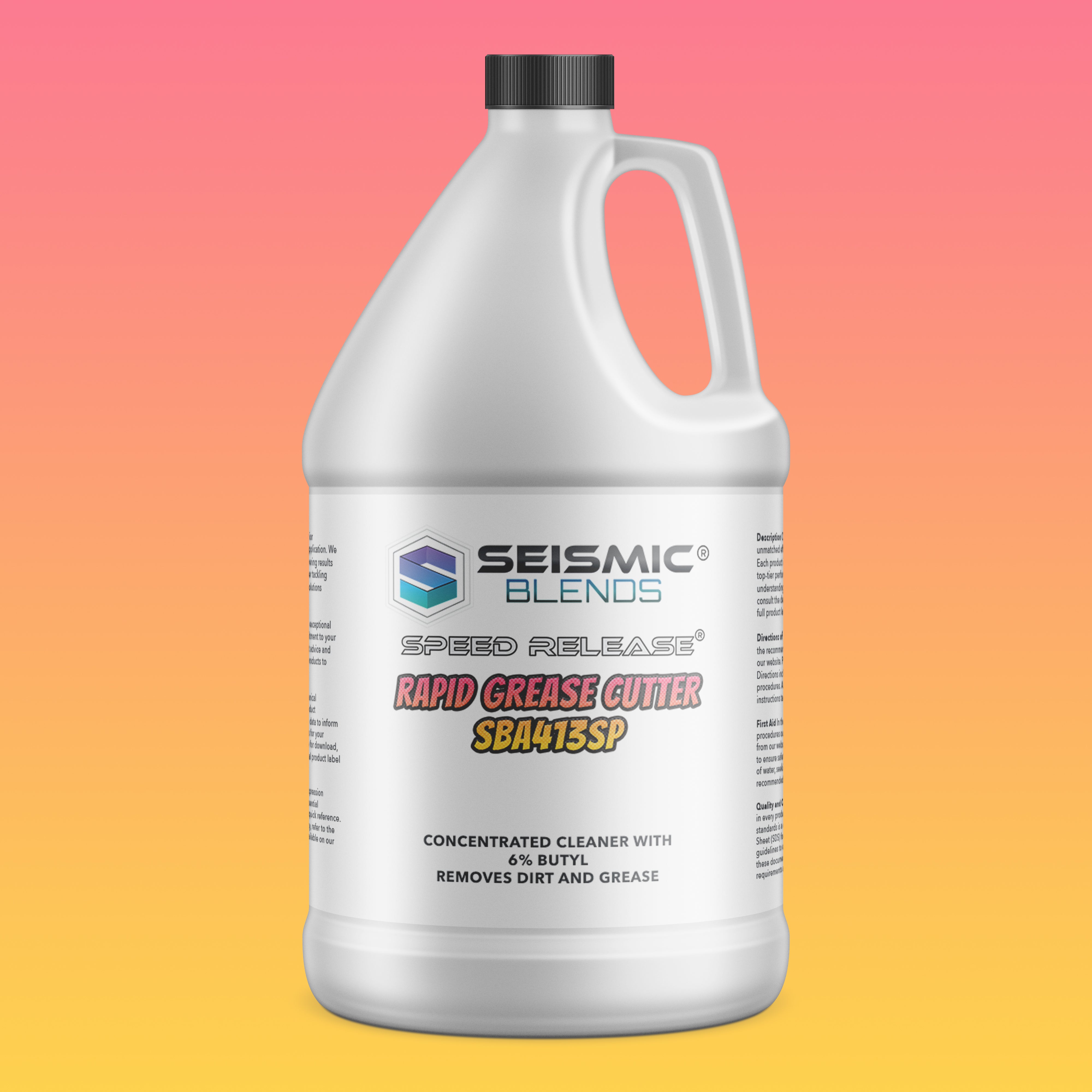 Speed Release Rapid Grease Cutter (SBA413SP) - Cuts Grease On Contact With Rapid Action Formula