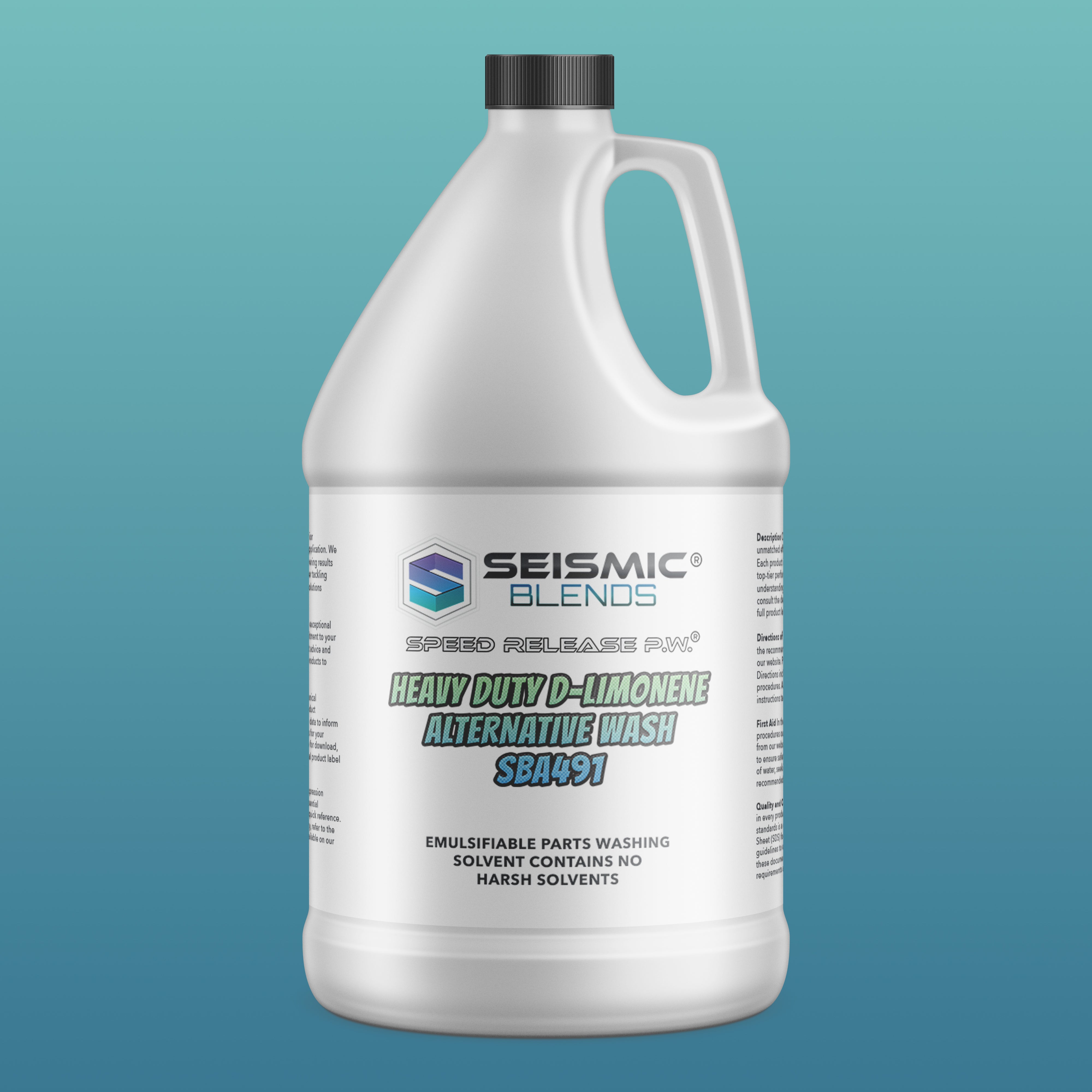 Speed Release P.W. Heavy Duty D-Limonene Alternative Wash (SBA491) - Heavy Duty Wash That Replaces D Limonene Effectively