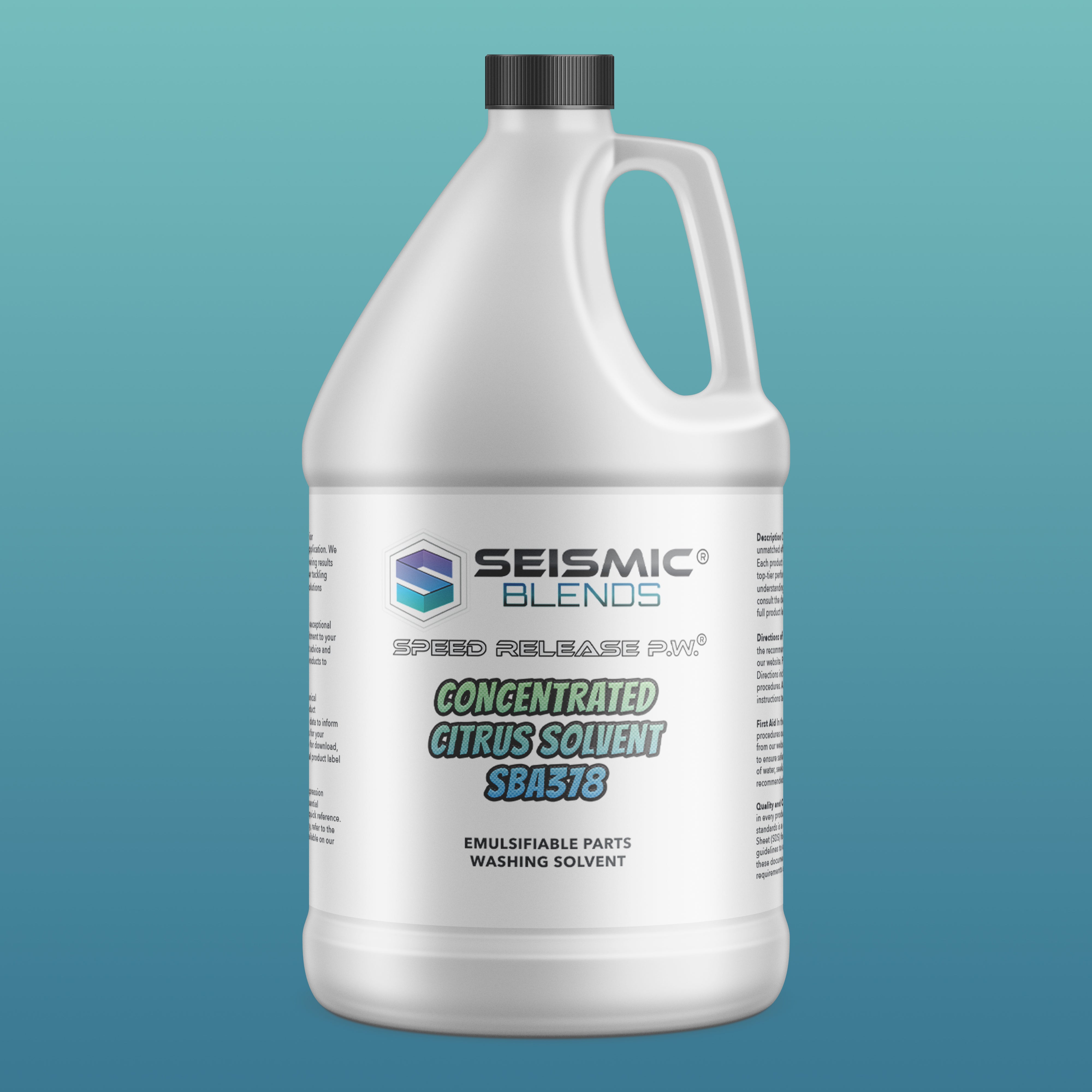 Speed Release P.W. Concentrated Citrus Solvent (SBA378) - Citrus Solvent That Attacks Grease With Zest