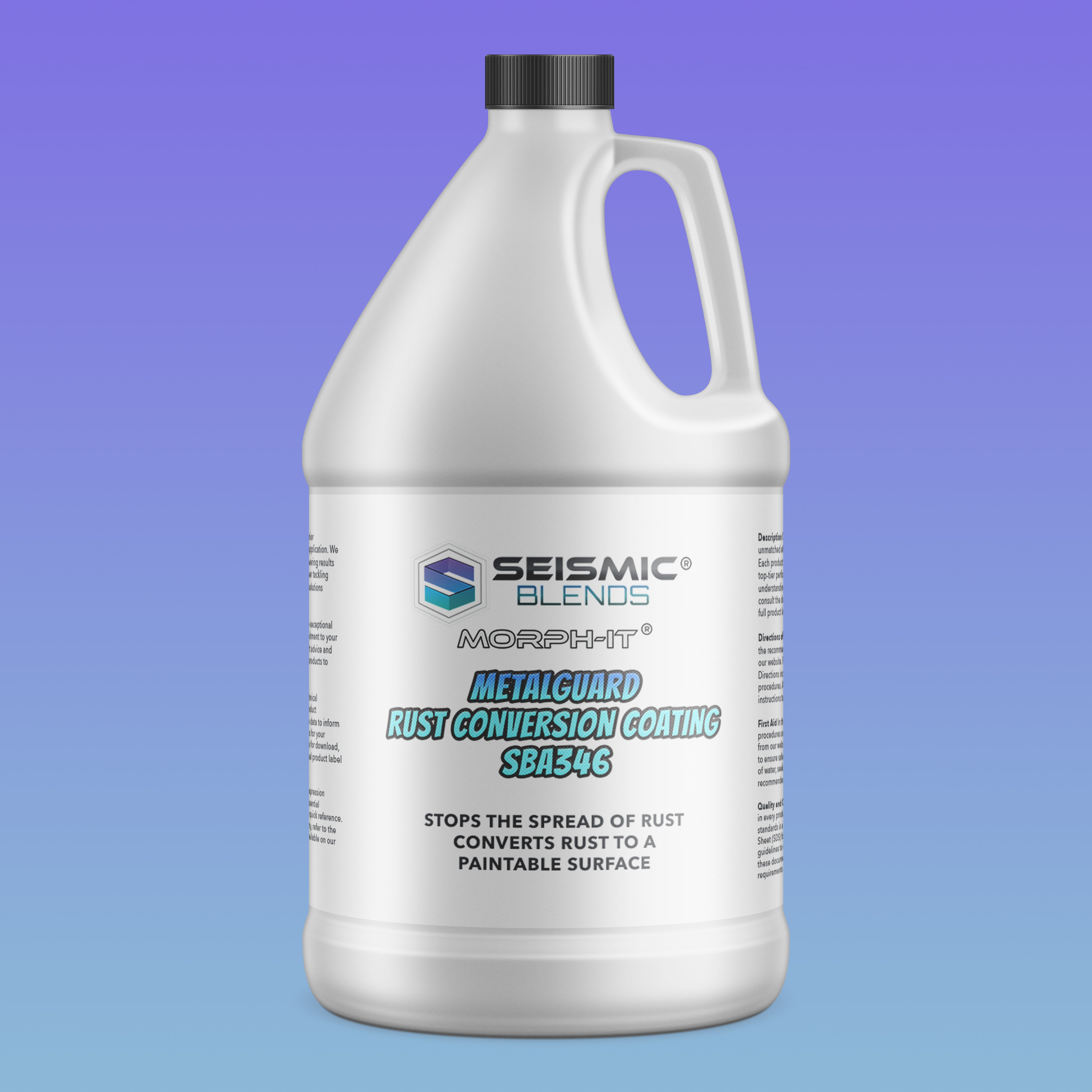 Morph It MetalGuard Rust Conversion Coating (SBA346) - Durable Rust Conversion Coating For Long-Lasting Metal Protection