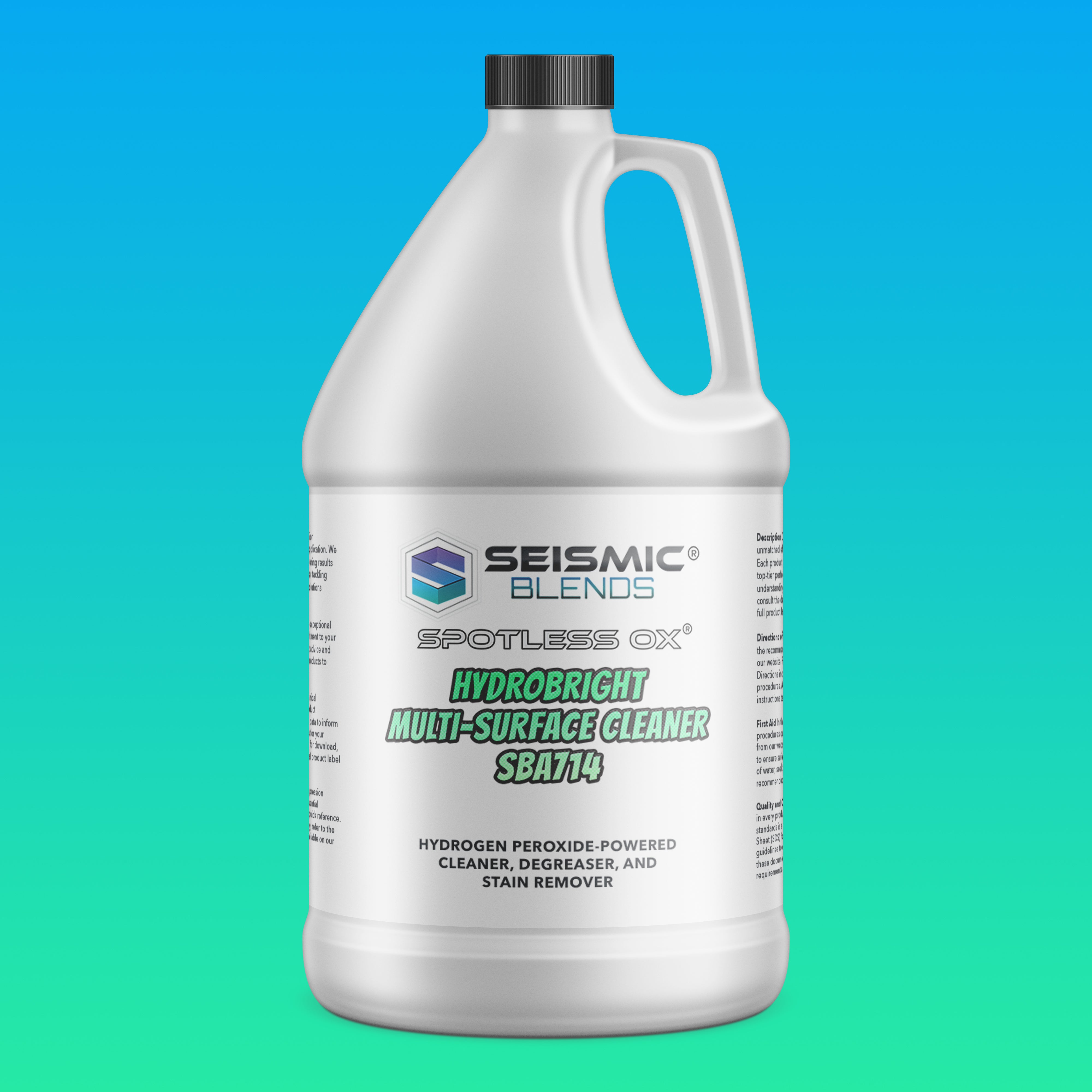 Spotless Ox HydroBright Multi-Surface Cleaner (SBA714) - Brightens And Cleans Multiple Surfaces In One Step