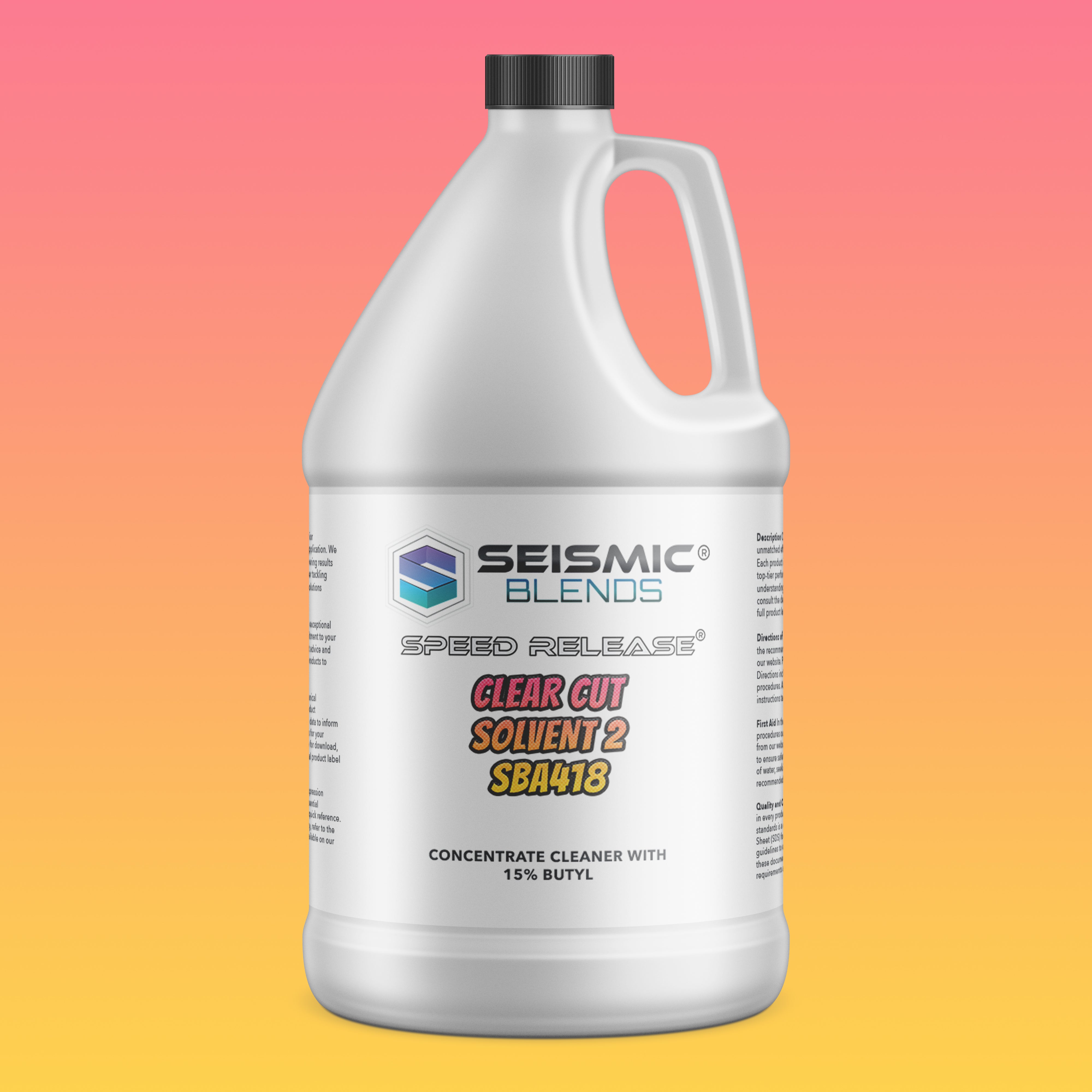 Speed Release Clear Cut Solvent 2 (SBA418) - Enhanced Solvent Two For High Performance Degreasing