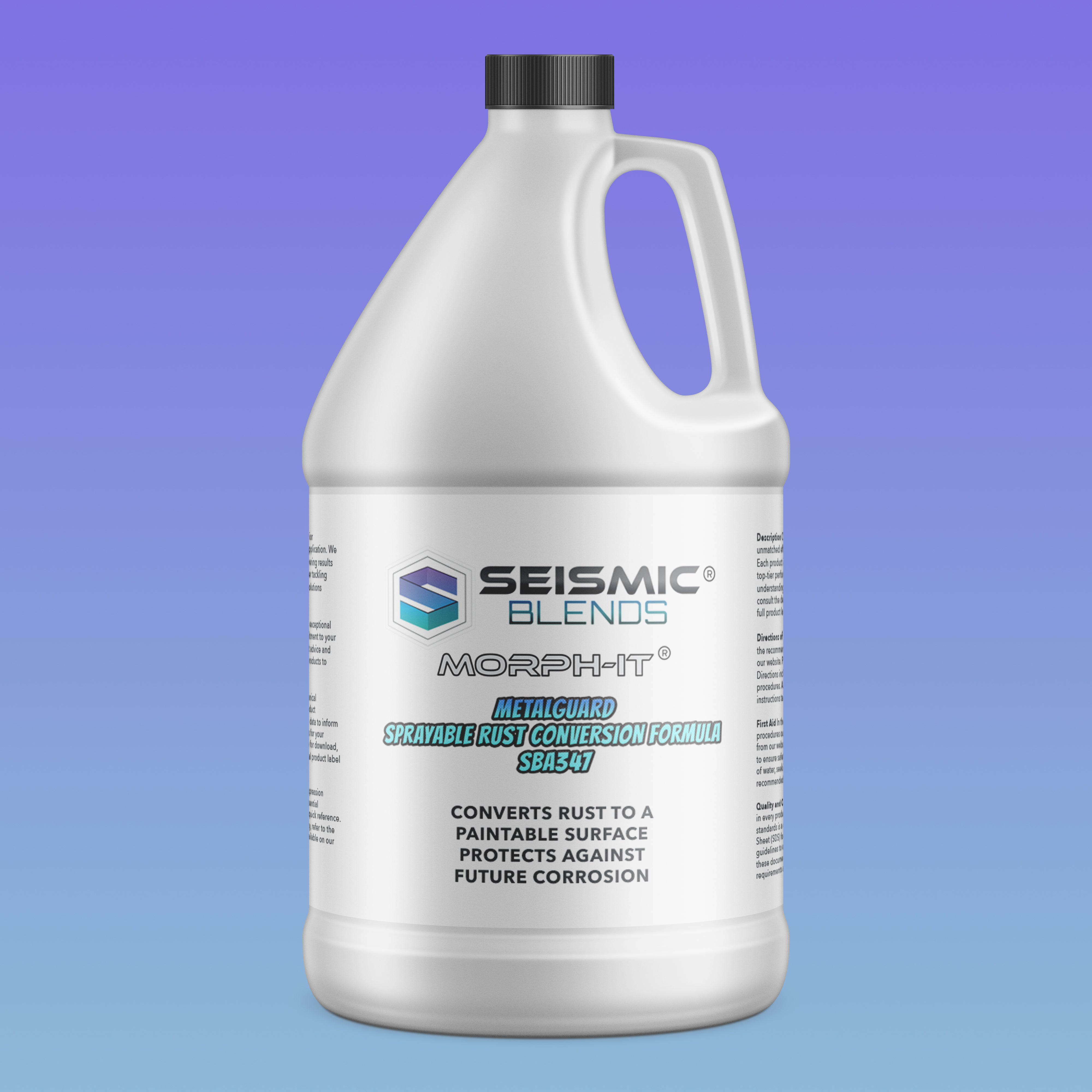 Morph It MetalGuard Sprayable Rust Conversion Formula (SBA347) - Sprayable Rust Converter Designed To Restore And Seal Corroded Metal