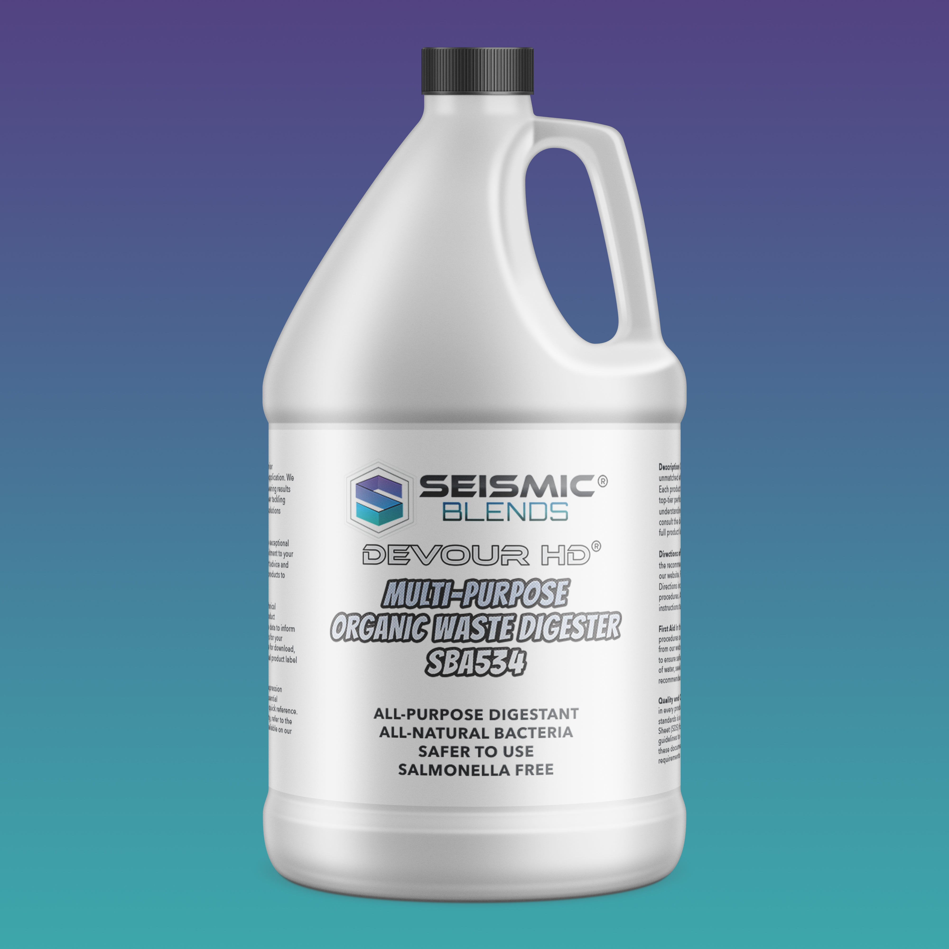 Devour HD Multi-Purpose Organic Waste Digester (SBA534) - All-in-One Enzymatic Cleaner for Organic Residue