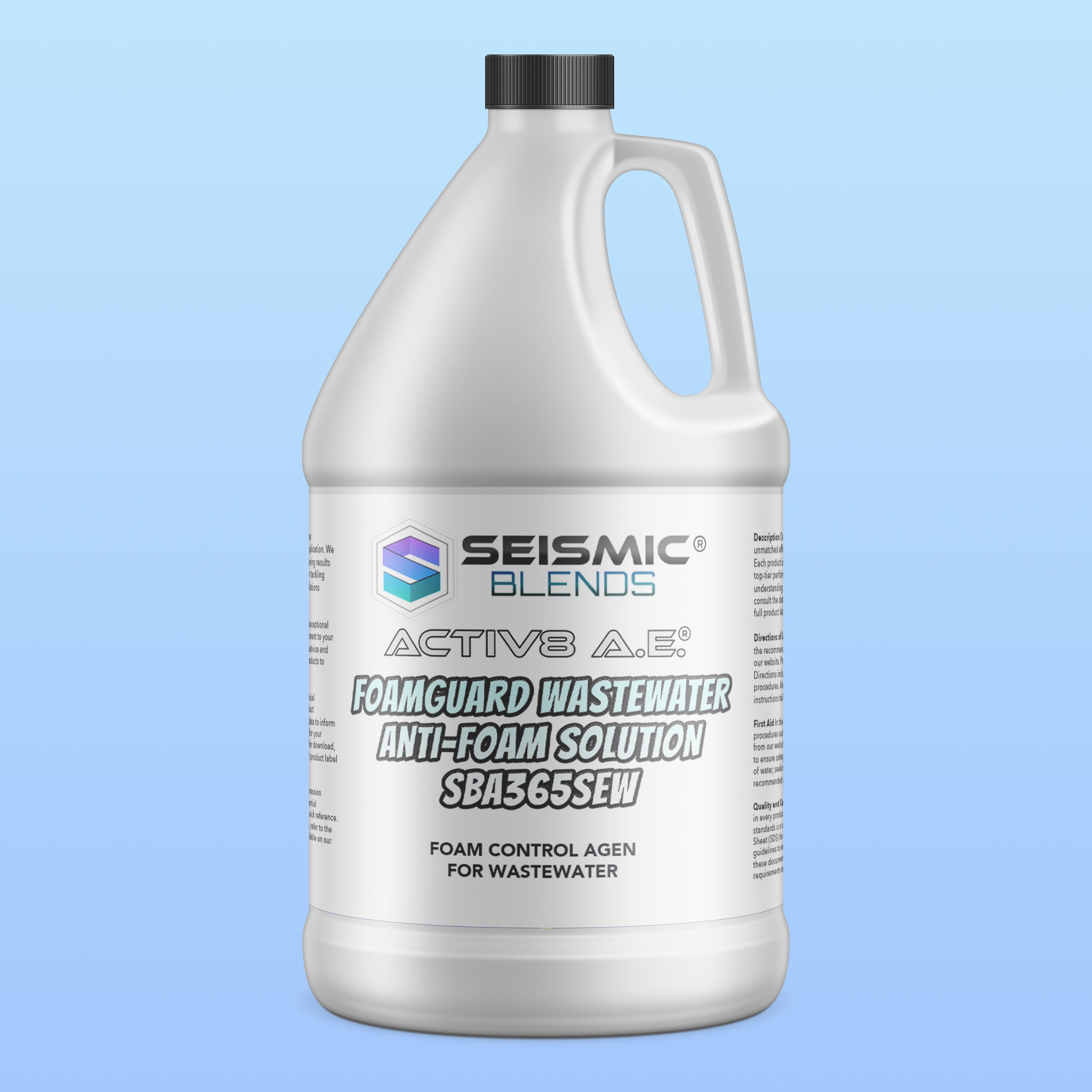 Activ8 AE FoamGuard Wastewater Anti-Foam Solution (SBA365SEW) - Industrial Anti-Foam for Wastewater Systems