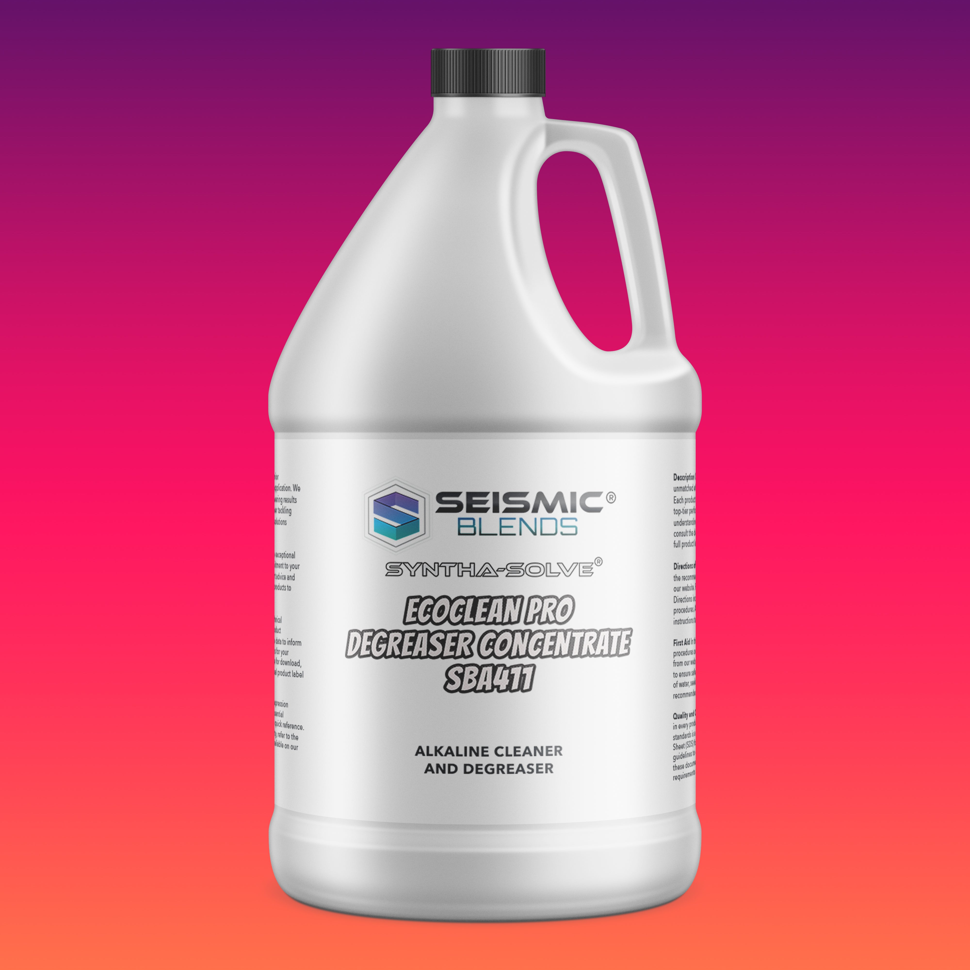 Syntha Solve EcoClean Pro Degreaser Concentrate (SBA411) - Concentrated Degreaser With Eco Friendly Strength