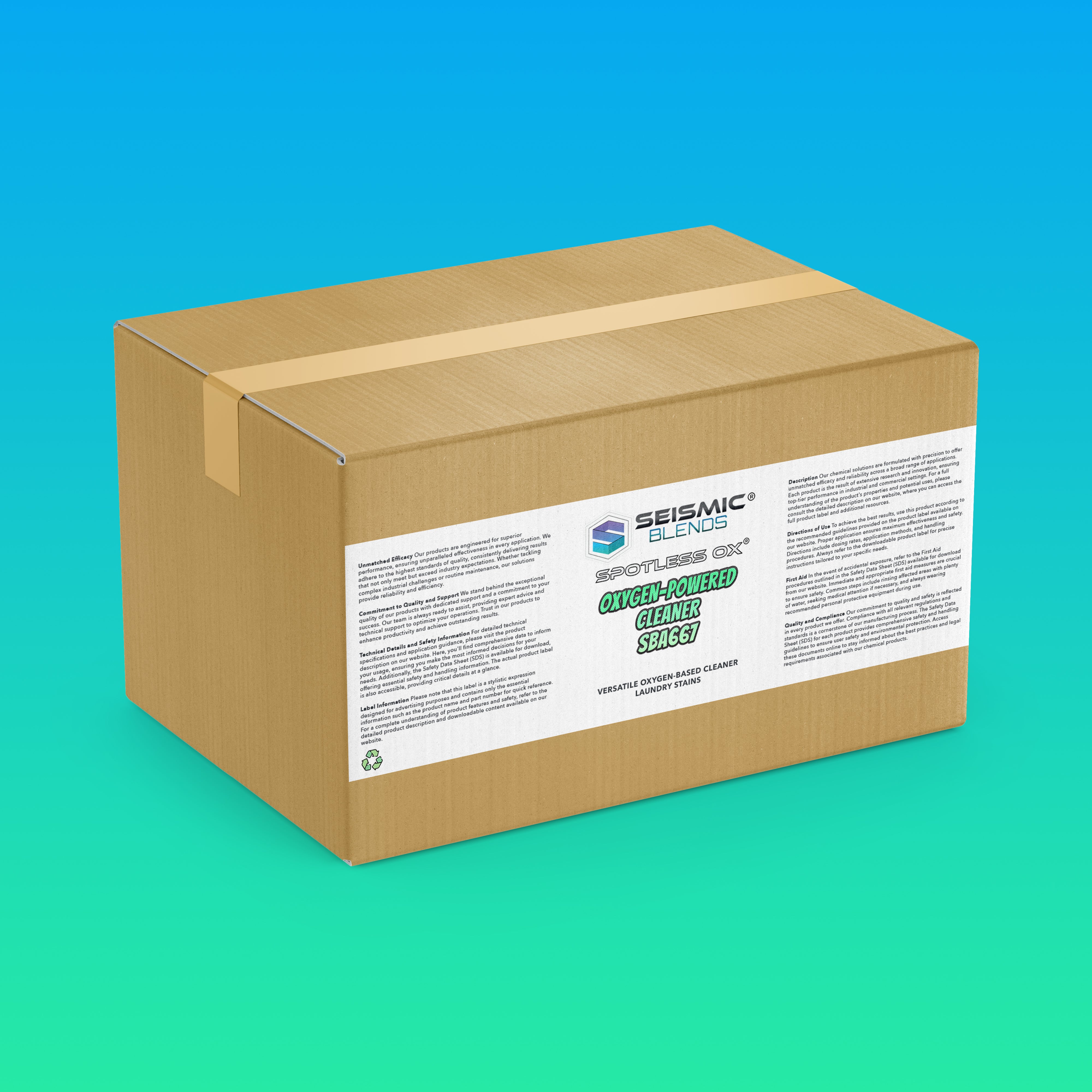 Spotless Ox Oxygen-Powered Cleaner (SBA667) - Oxygen Formula That Lifts Dirt Without Harsh Chemicals