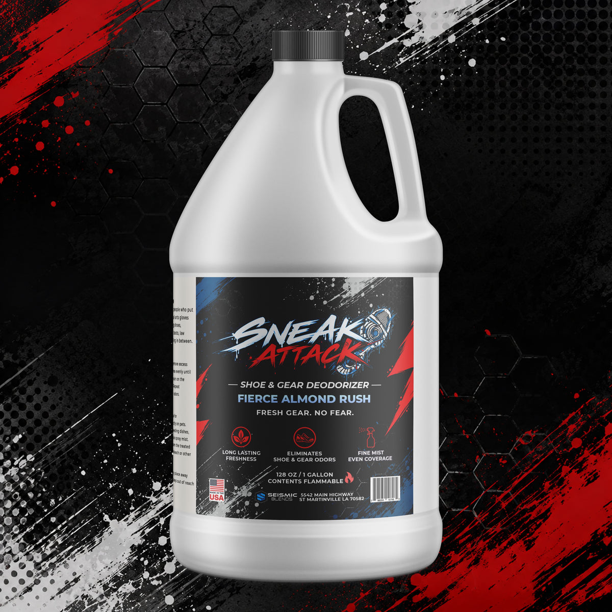 Odo-Zap Sneak Attack" Athletic Gear Deodorizer (MRD150) - Specialized Spray Designed For Odor-Prone Athletic Equipment
