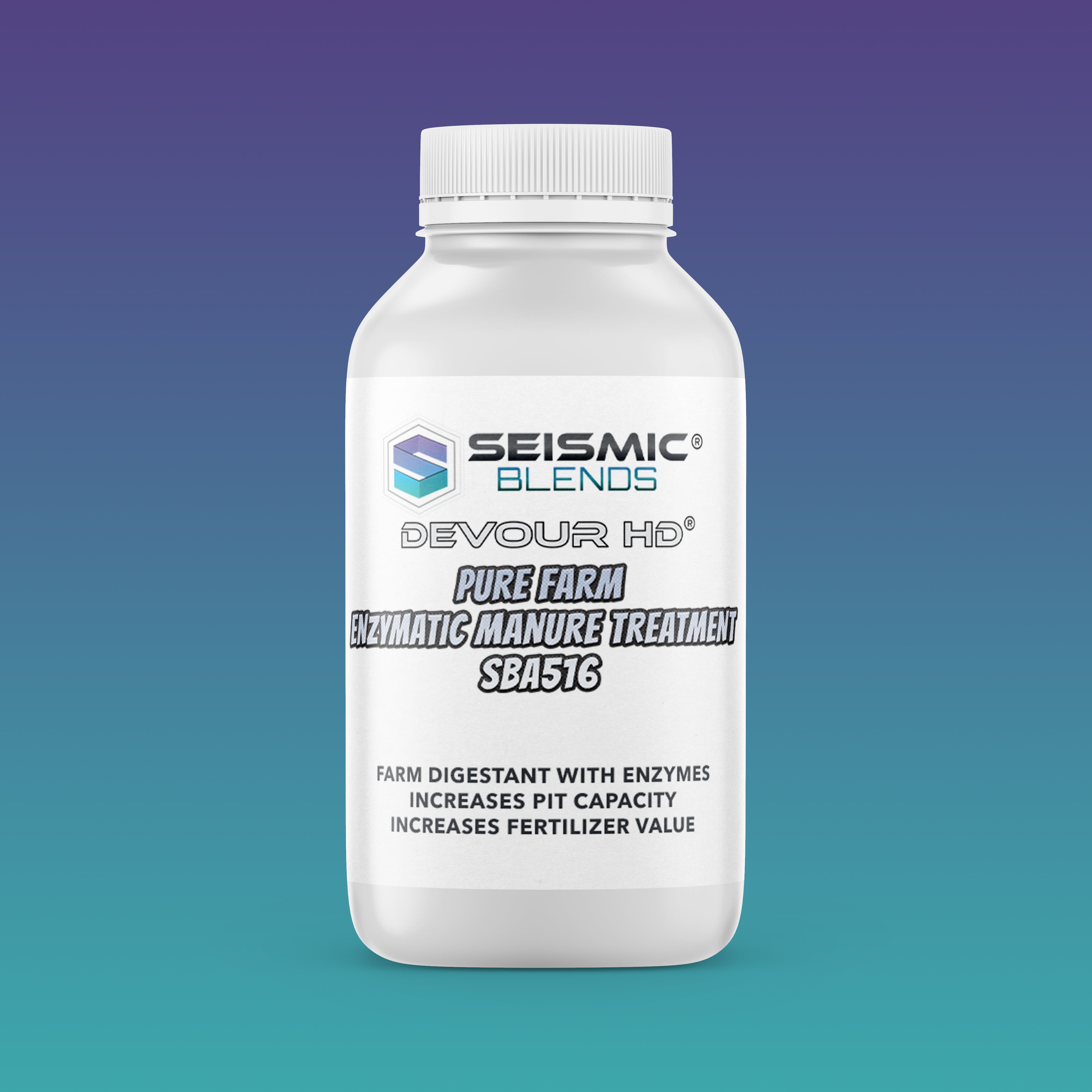 Devour HD Pure Farm Enzymatic Manure Treatment (SBA516) - Manure Digestion & Odor Control for Agricultural Use