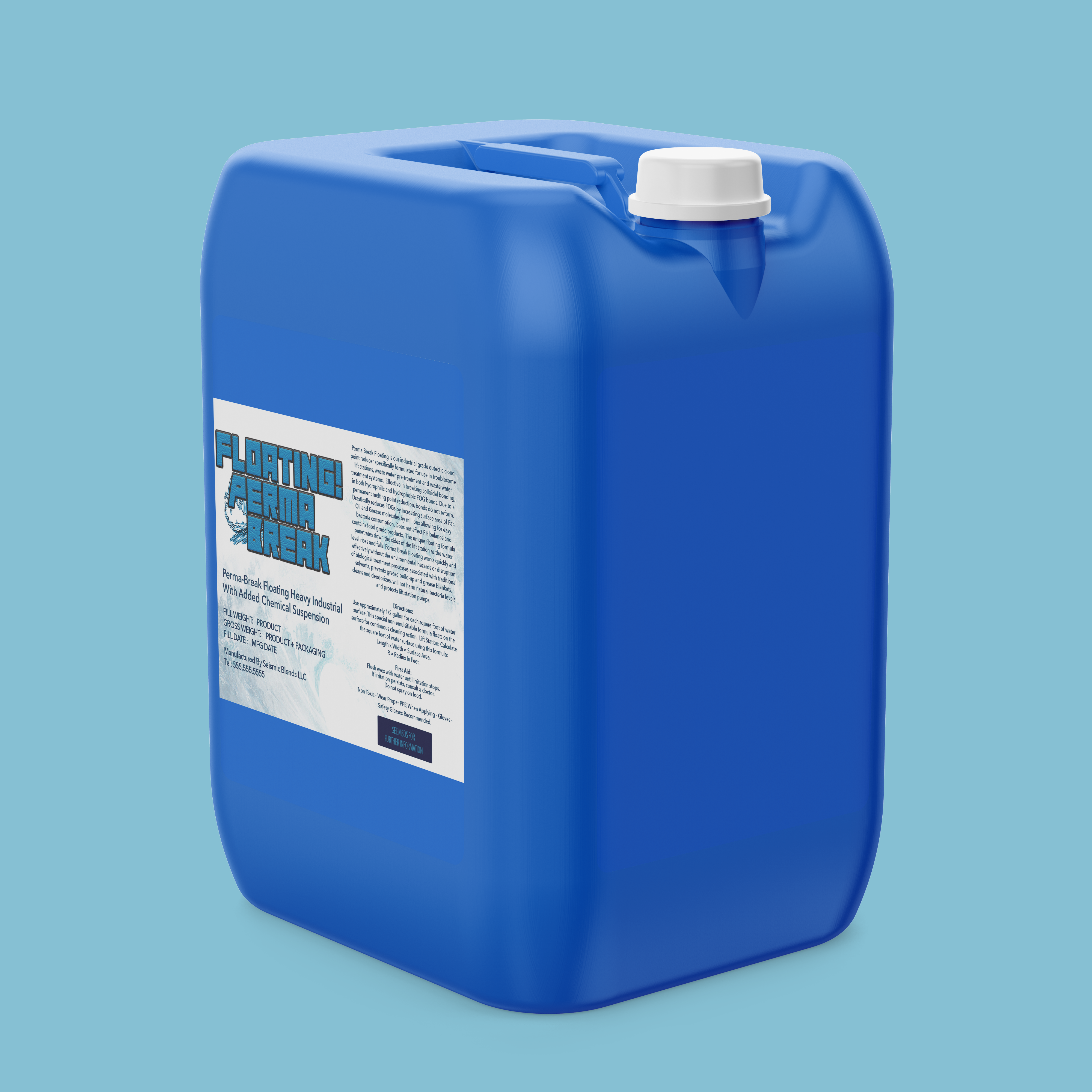 Perma-Break Floating Heavy Industrial Lift Station Additive (SBW131) - High Performance Floating Agent For Commercial Lift Systems