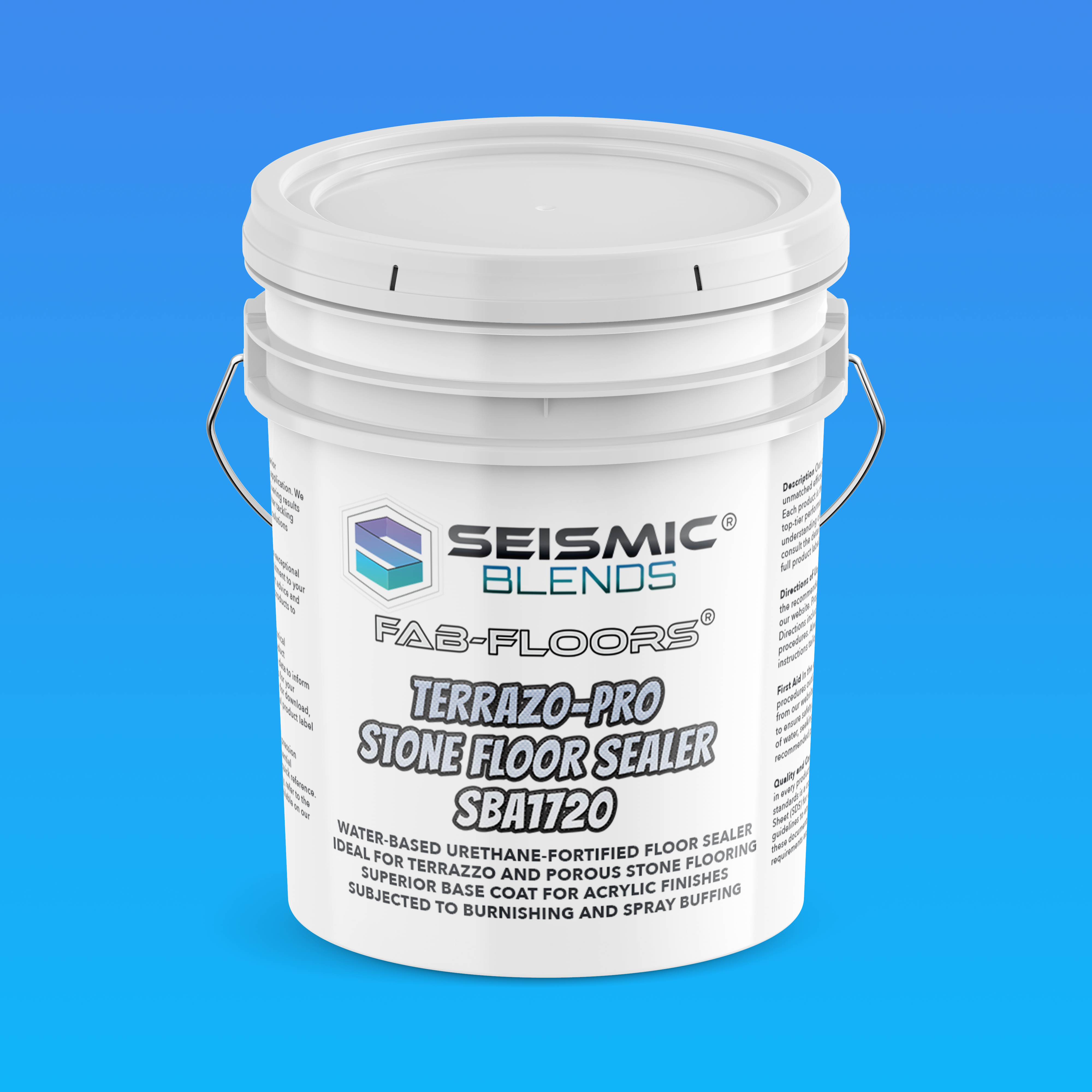 Fab Floors Terrazo-Pro Stone Floor Sealer (SBA1720) - Top-Tier Terrazzo Sealer with Polymer Blend