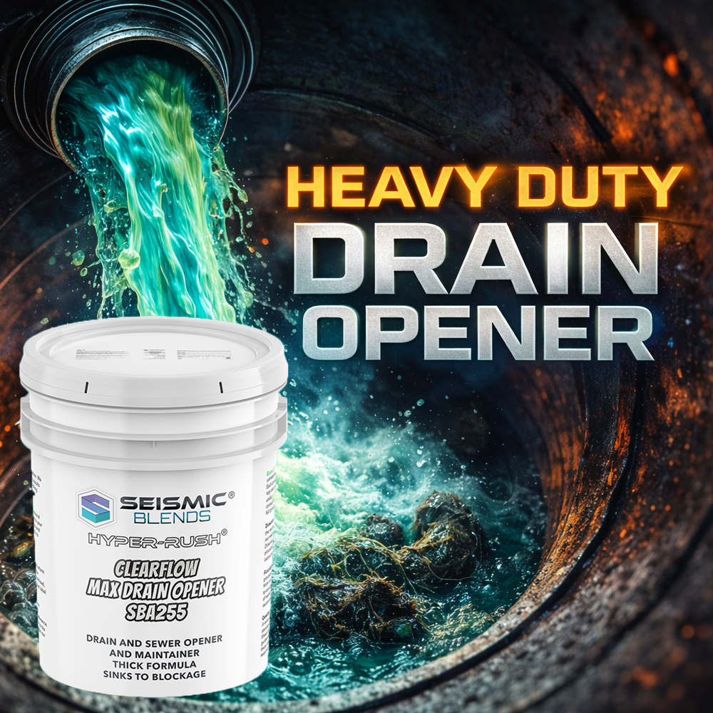 Hyper Rush ClearFlow Max Drain Opener (SBA255DRA) - Maximum Strength Formula Melts Through The Toughest Blockages