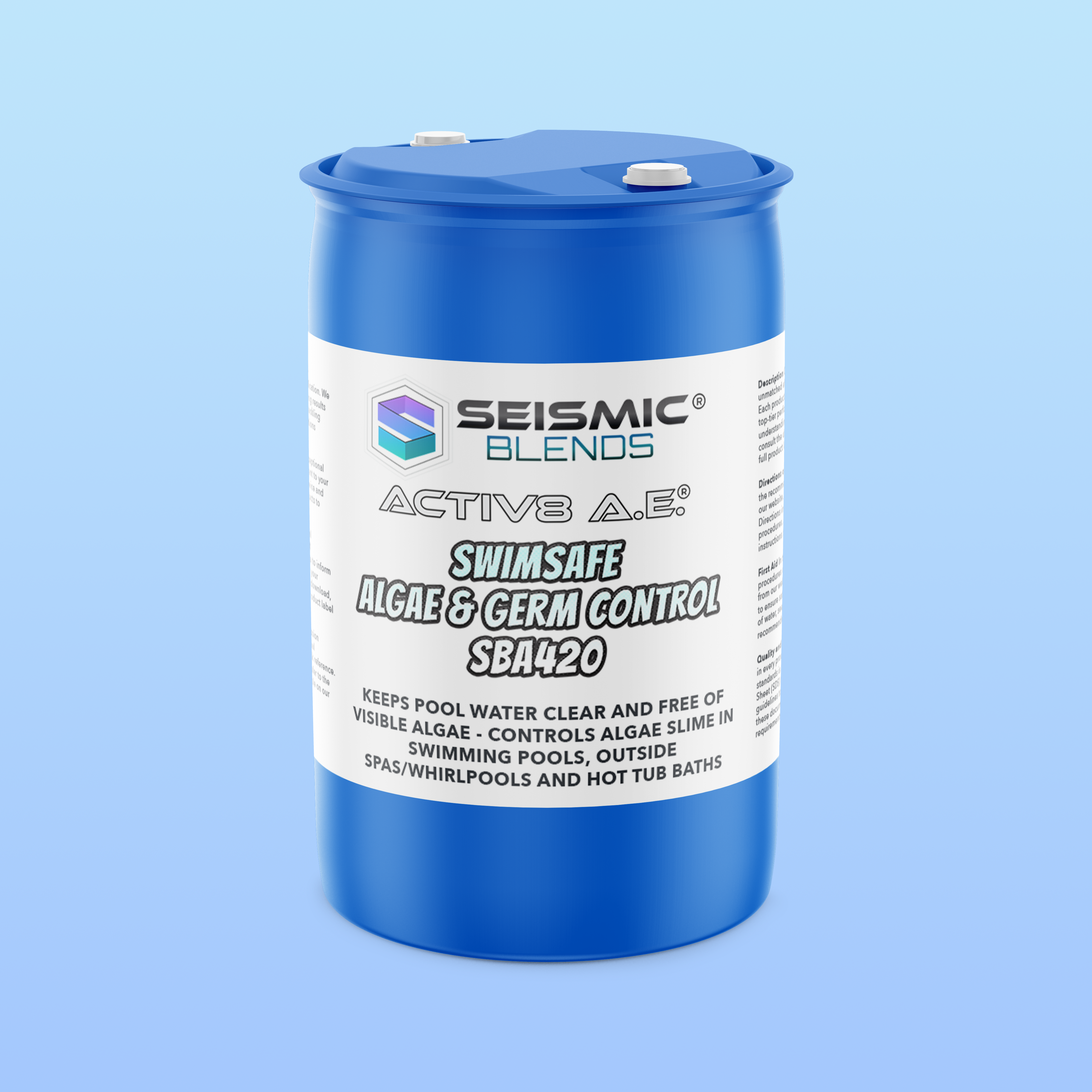 Activ8 AE SwimSafe Algae & Germ Control (SBA420) - Dual-Action Pool Sanitizer for Algae Elimination & Disinfection