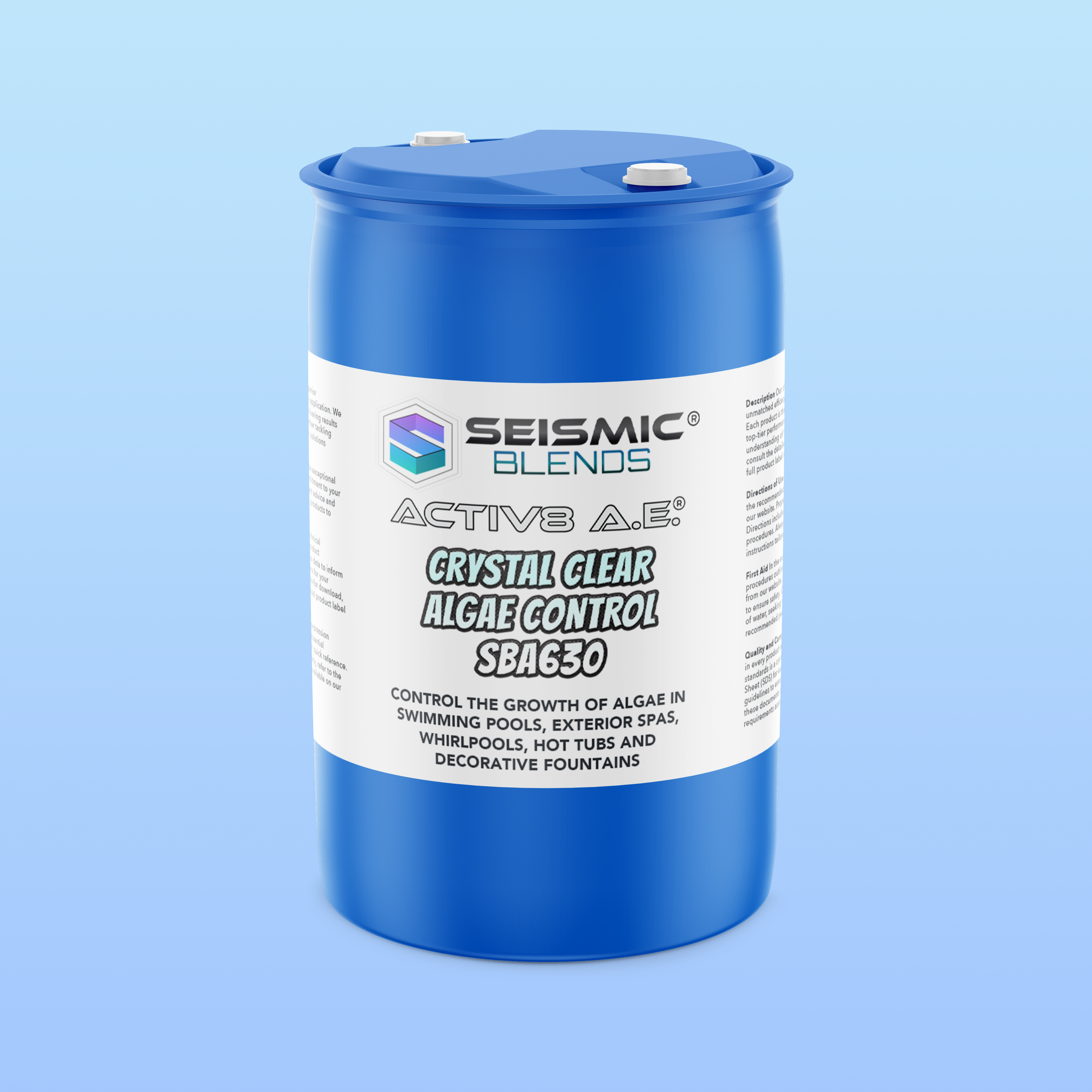 Activ8 AE Crystal Clear Algae Control (SBA630) - Fast-Acting Green Pool Algae Remover for Crystal Waters